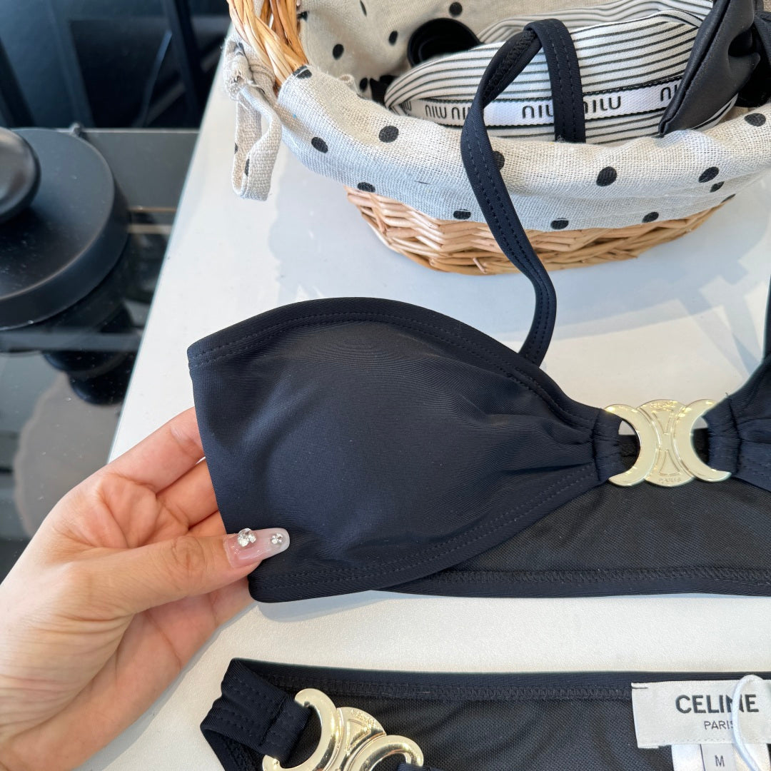 Celine Two-Piece Bikini Navy Blue 203015