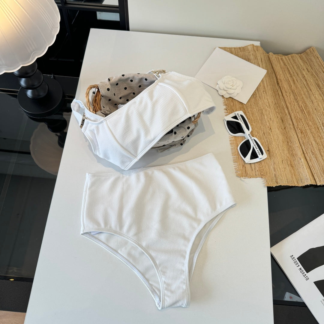 Celine 26s Two-Piece Bikini White 201805