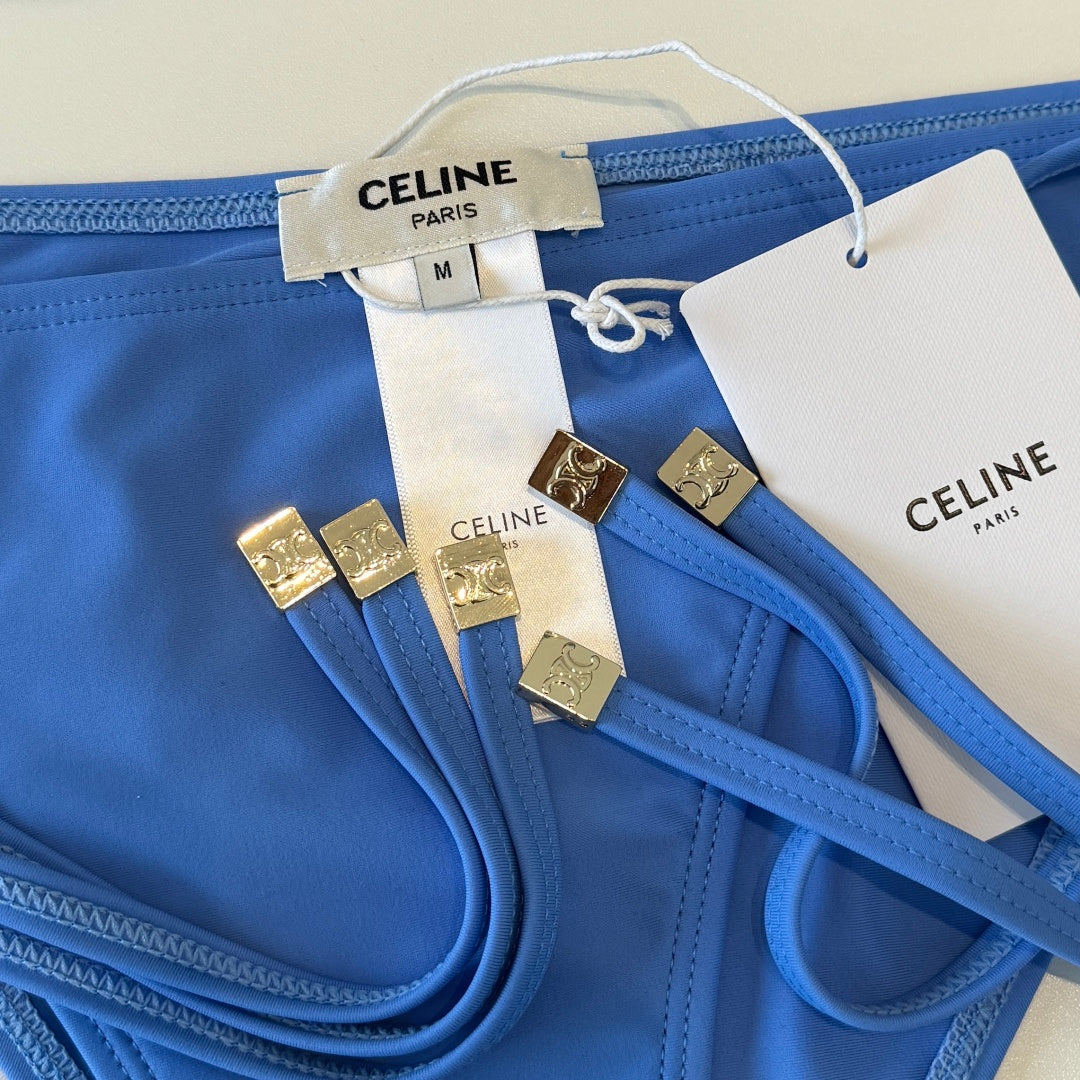 Celine Two-Piece Bikini Sky Blue 203013