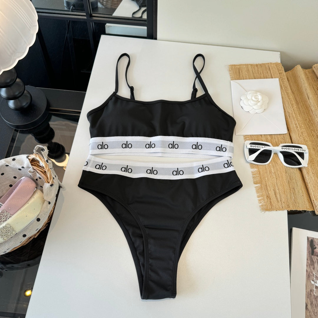 Alo 26s Two-Piece Bikini Black 201809