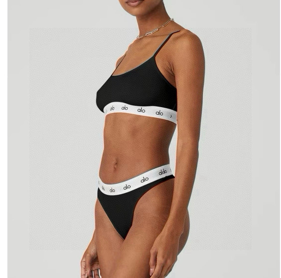 Alo 26s Two-Piece Bikini Black 201809