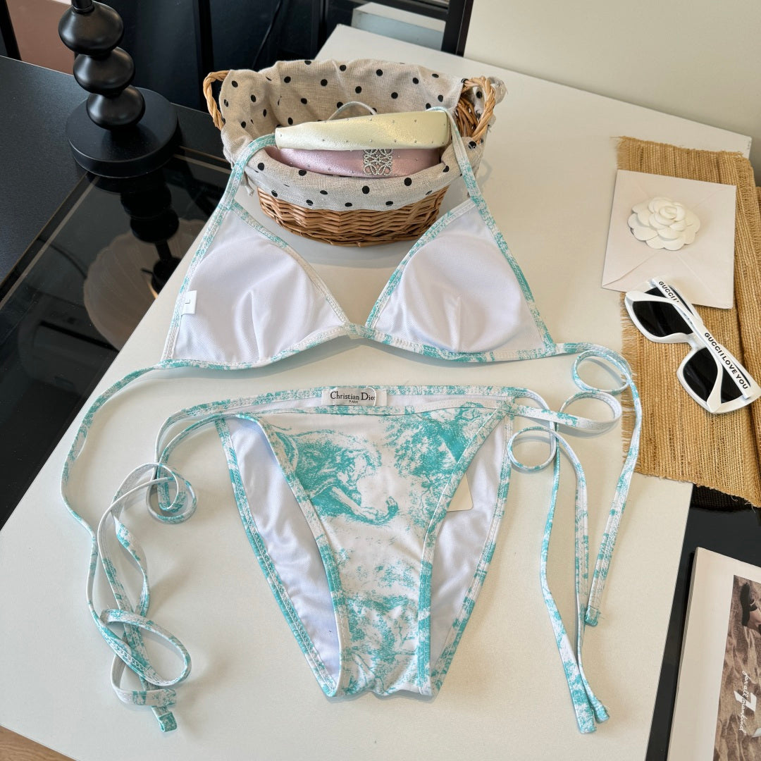 CD 26s Two-Piece Bikini Blue Colorful 201824