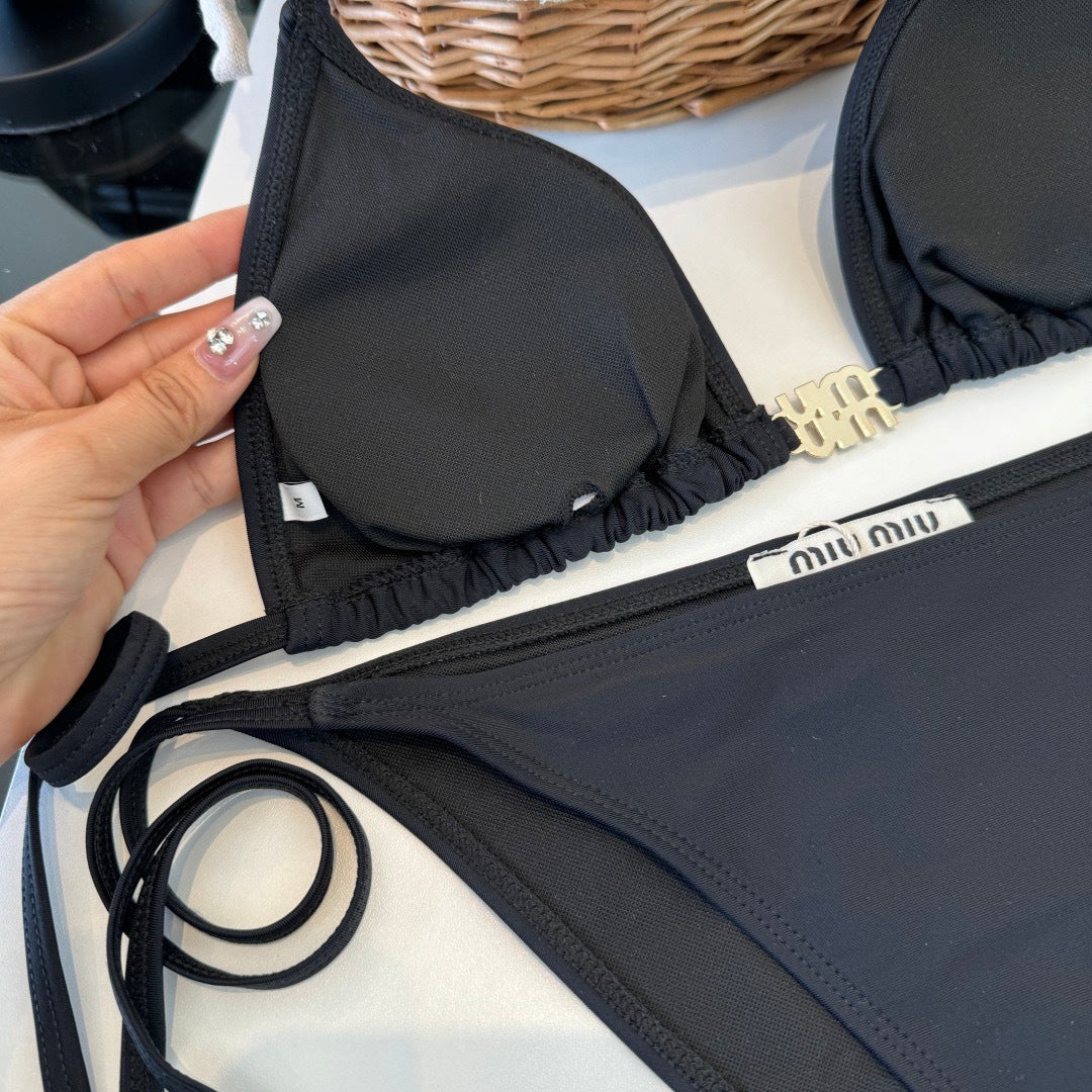 Miu Two-Piece Bikini Black 310993