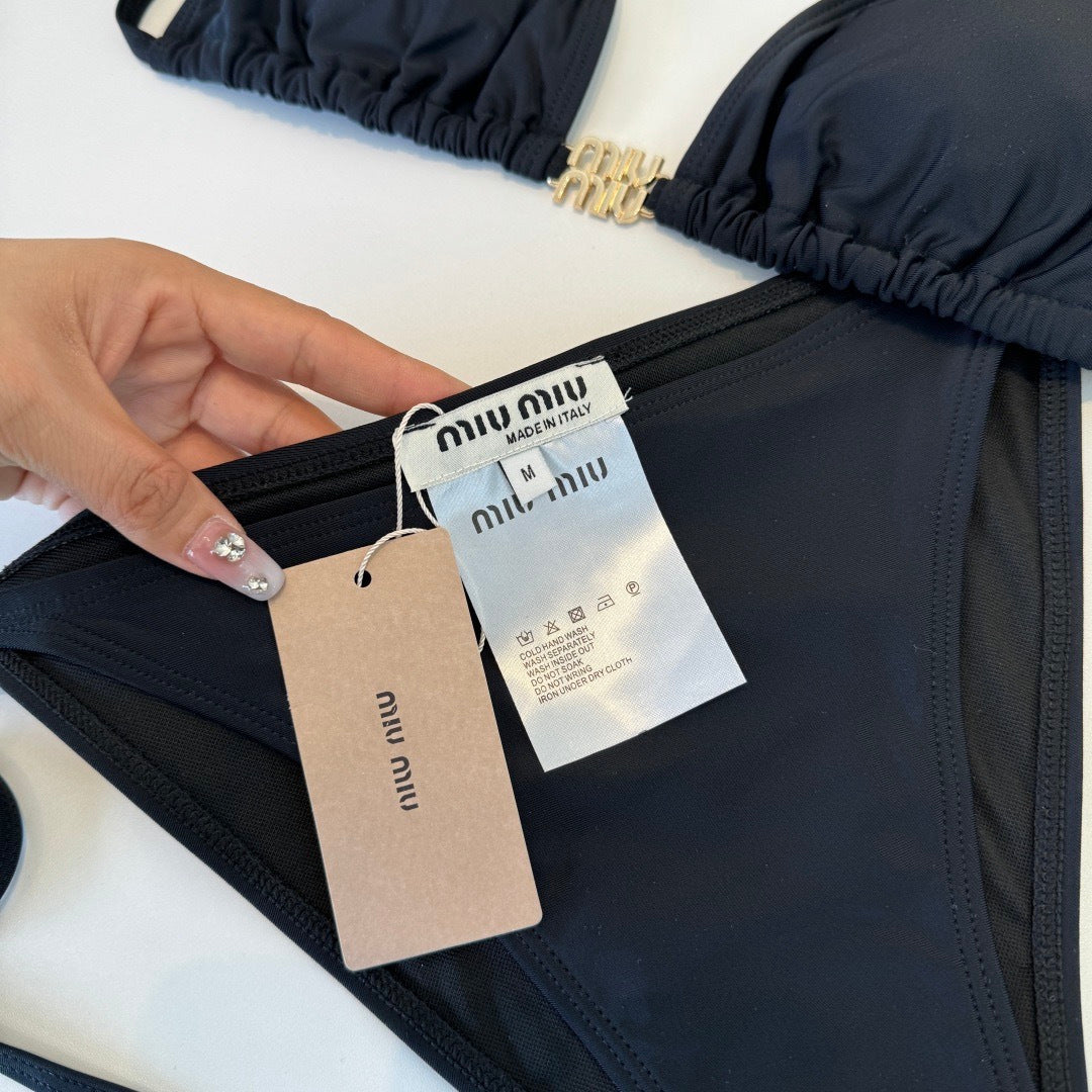 Miu Two-Piece Bikini Black 310993