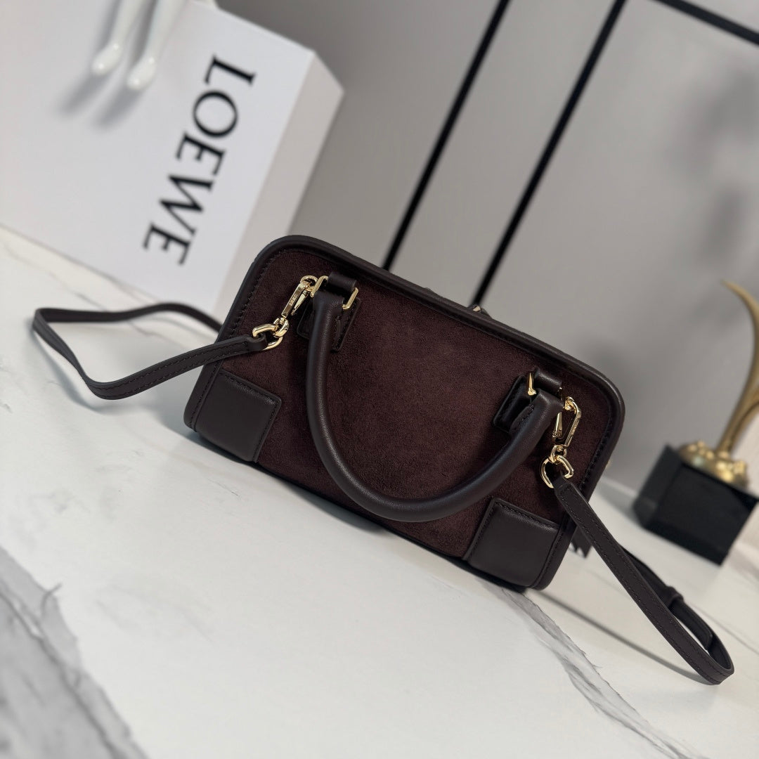 Loewe 2026 Amazona 180 Bag 20cm Brown Soft Calfskin 289375