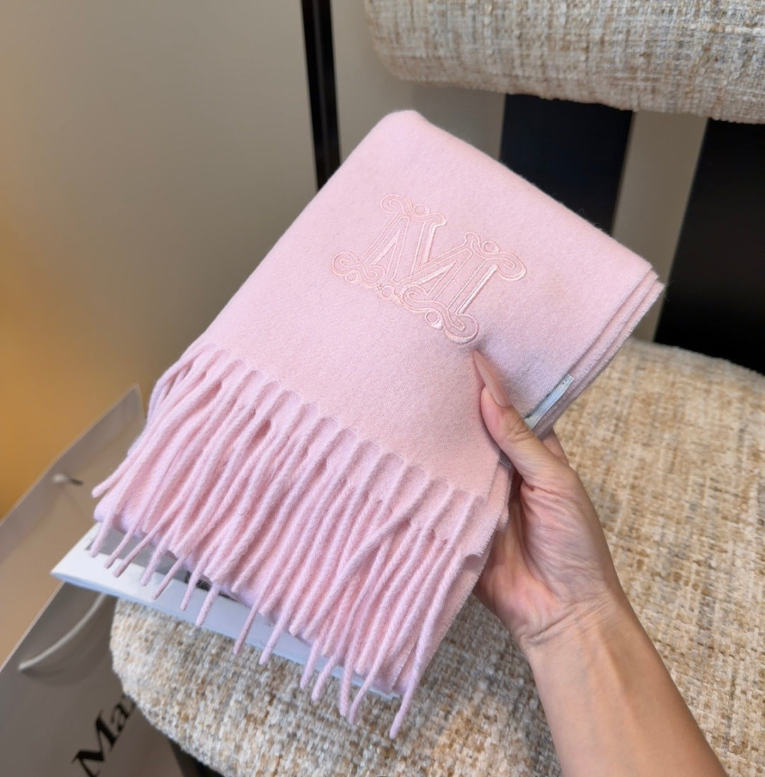 Max Mara Dalia Scarf 36*190cm Light Pink Cashmere 207630