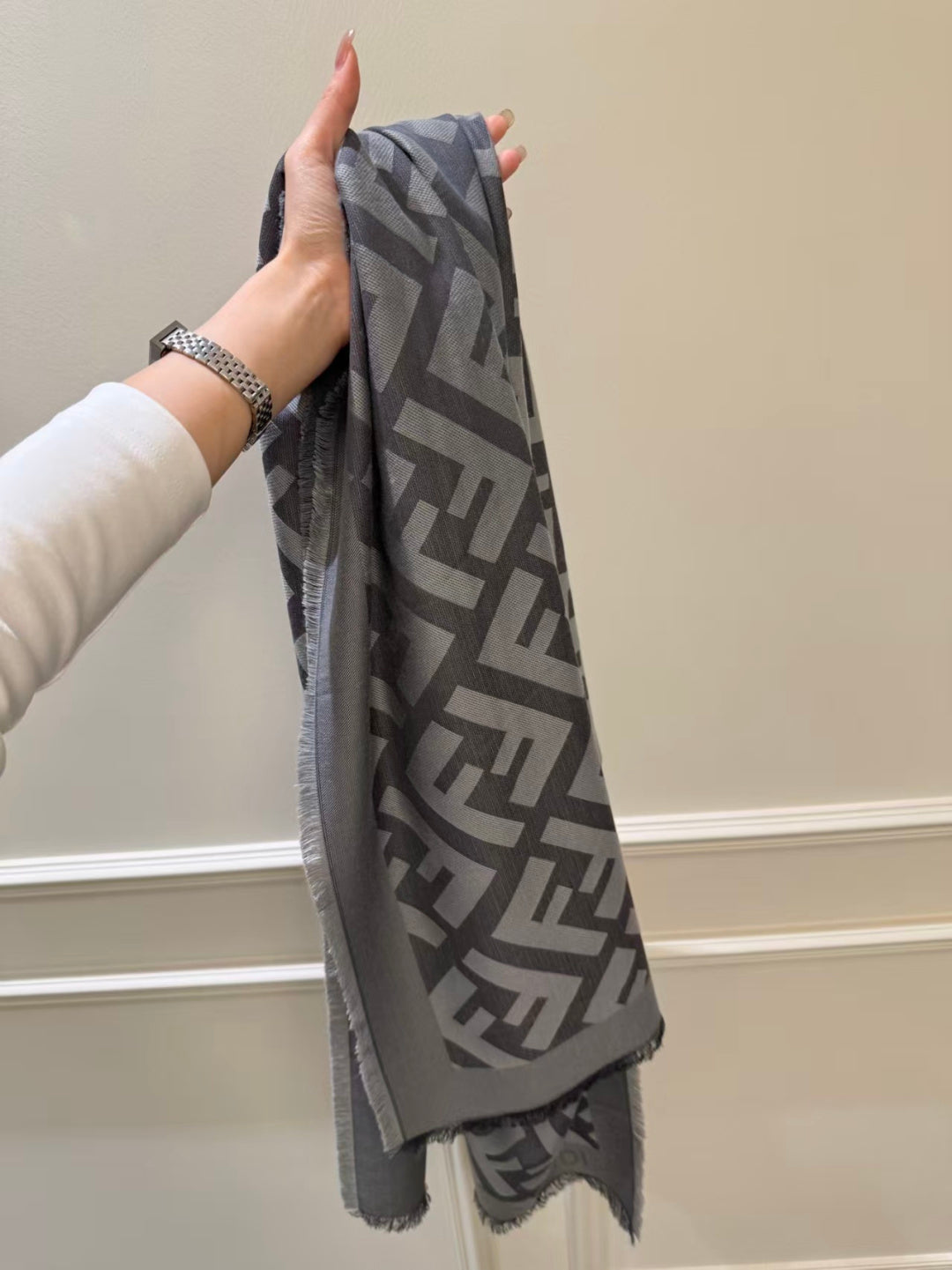 Fendi 26s Scarf 140 In Cashmere 444808