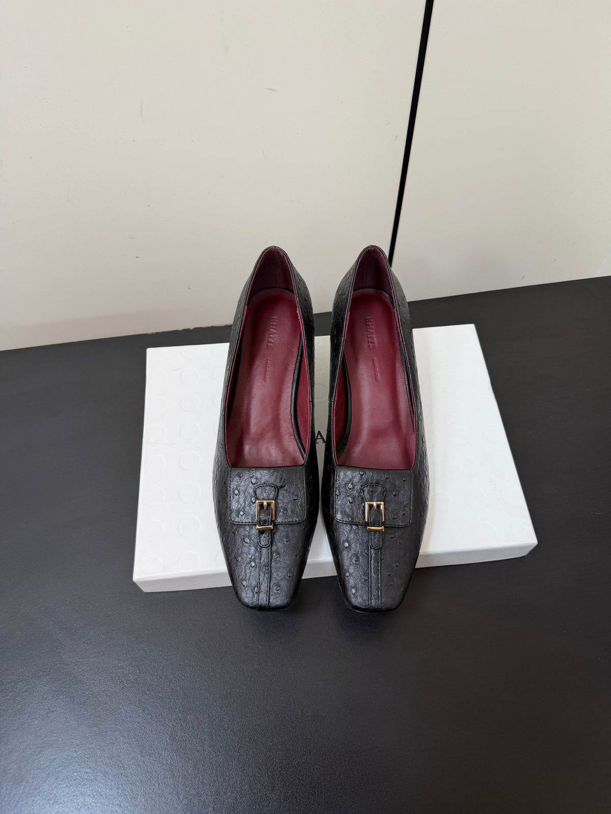 Khaite 26s Celia Pumps 5.5cm Black Leather 909454