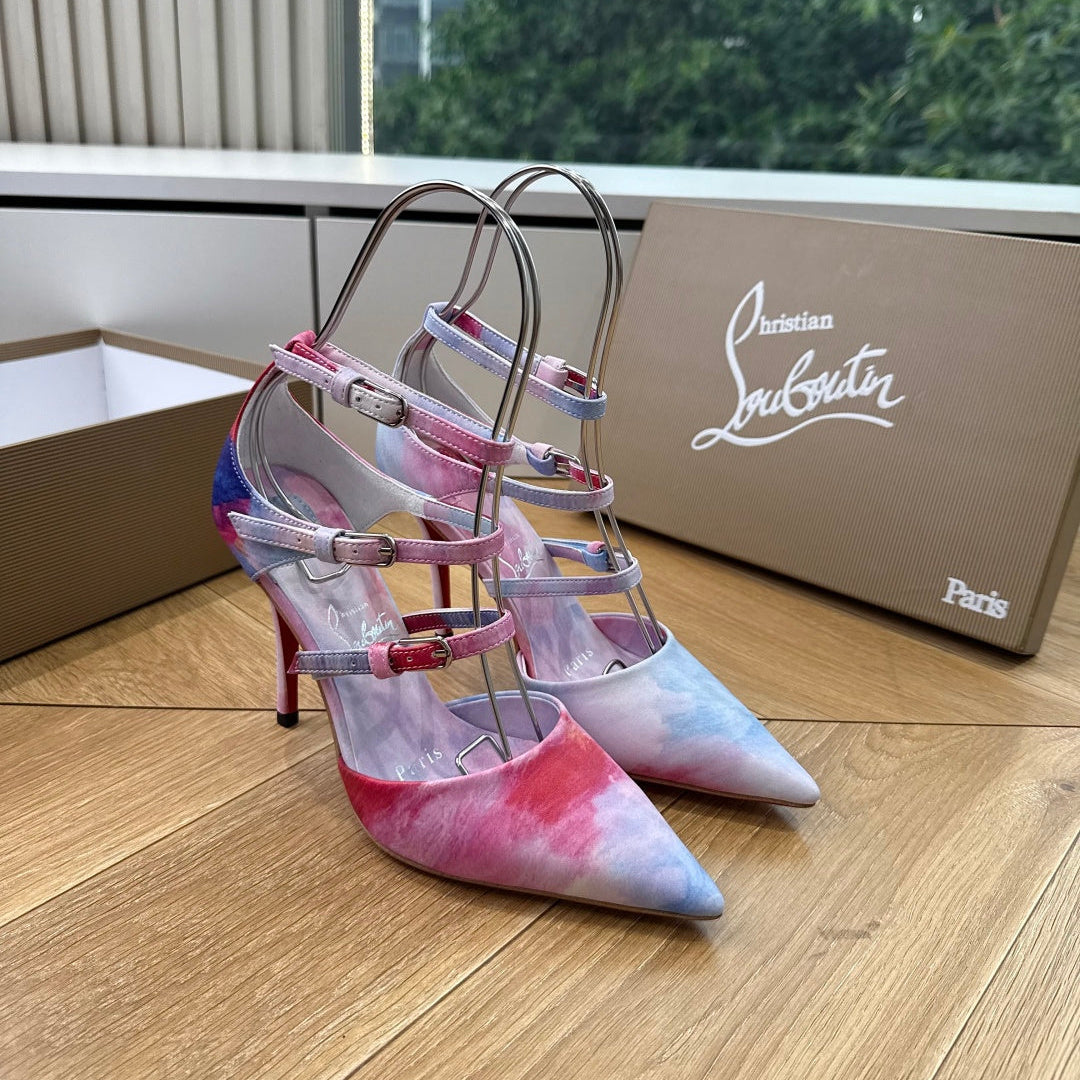 CL 26s Miss Z Pumps Colorful Leather Satin 932666
