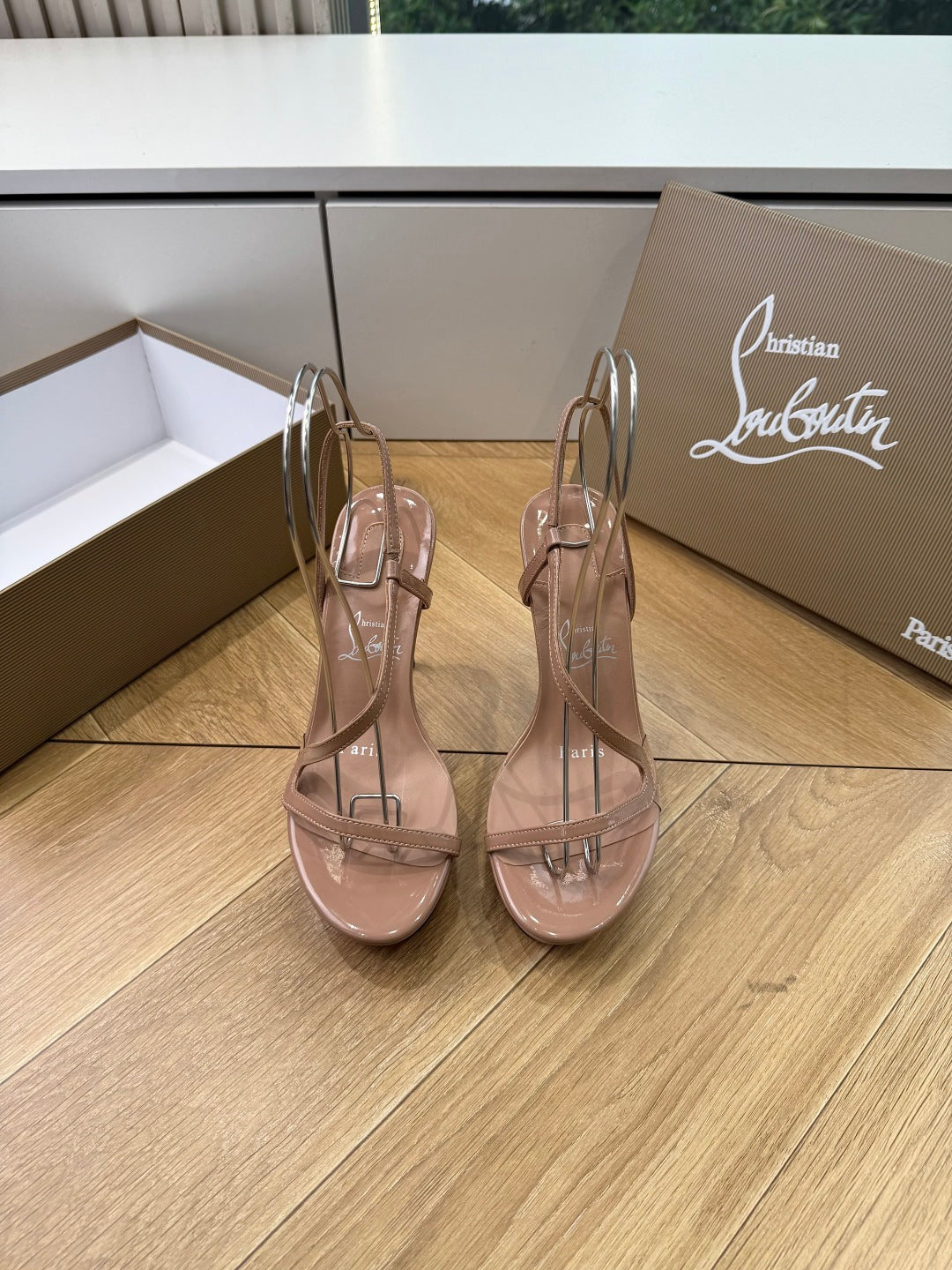 CL 26s Rosalie Alta 15cm Sandal Taupe Leather 932671