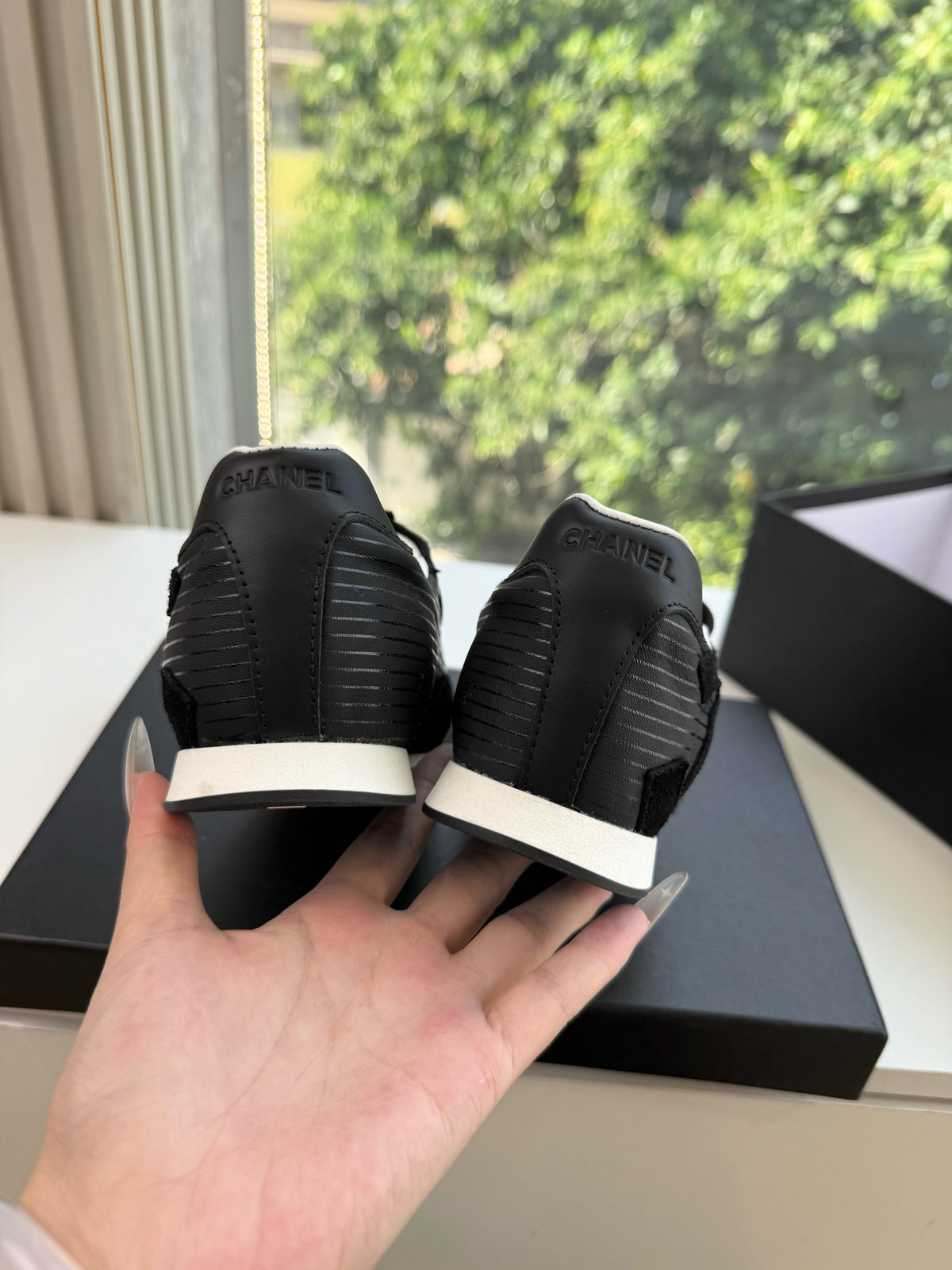 CC 26s Zip Up Sneakers Black Fabric 168794