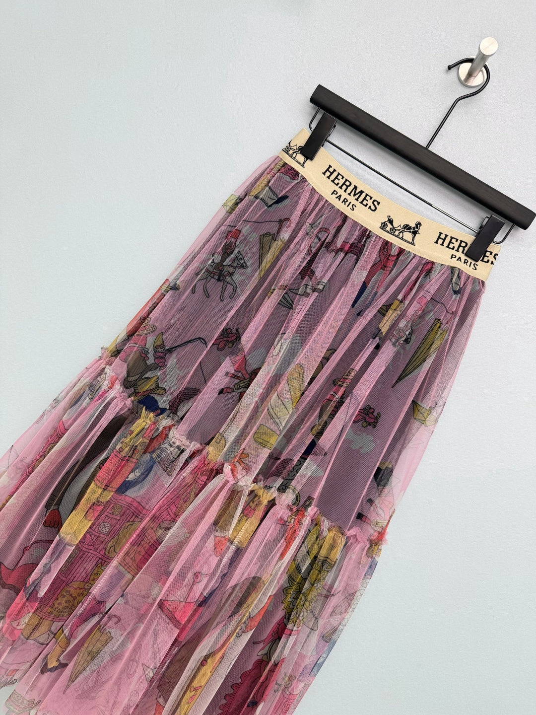 HM 26s Cake Skirt Pink Colorful Mesh 367052