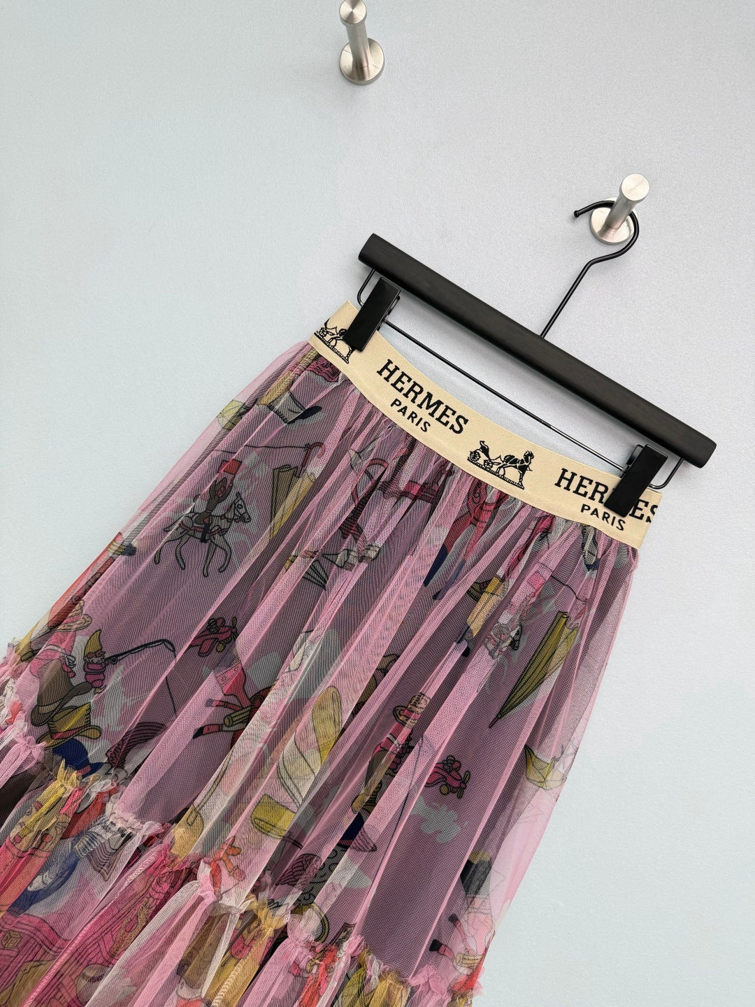 HM 26s Cake Skirt Pink Colorful Mesh 367052