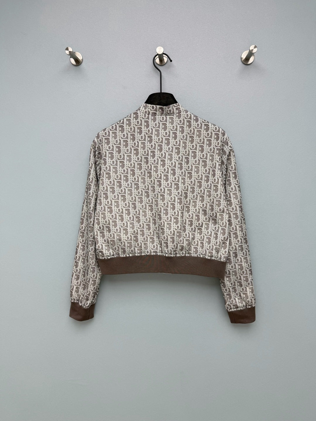 CD Oblique Bomber Jacquard Pattern Polyester 366998