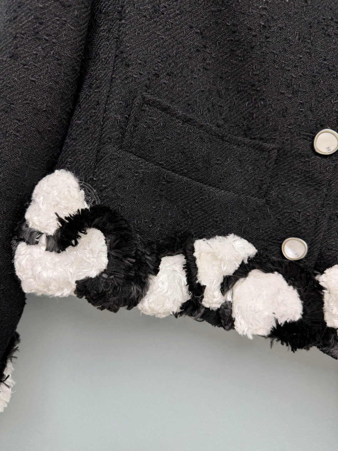 CC 26s Spring Summer 2026 Jacket Black White Cotton