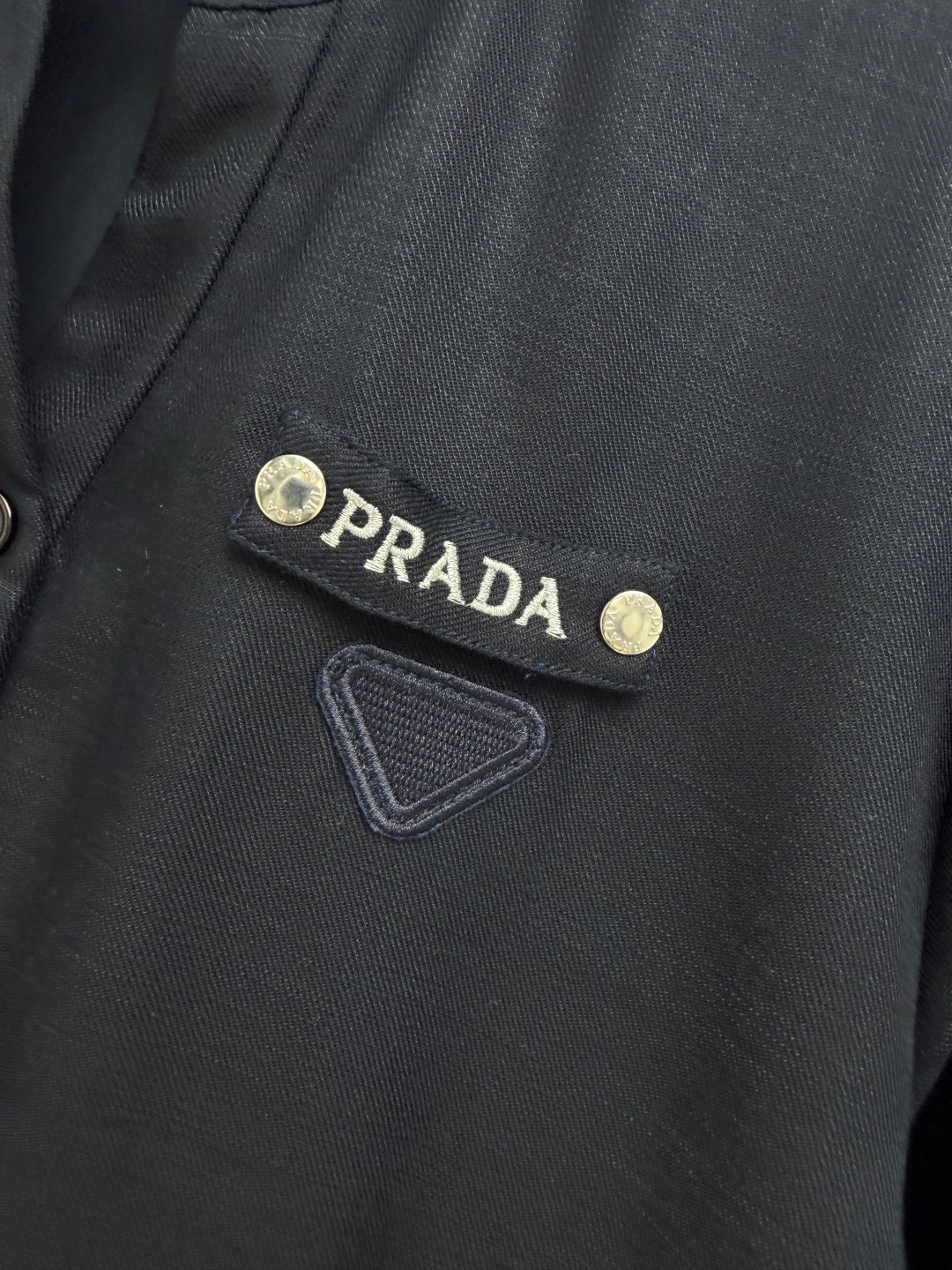 Prada 26s Set Blouson Jacket & Long Pant Black Polyester 421427