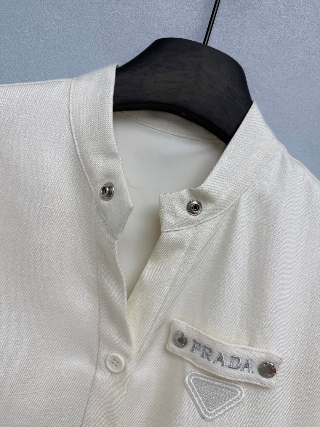 Prada 26s Set Blouson Jacket & Long Pant Ivory Polyester 421429
