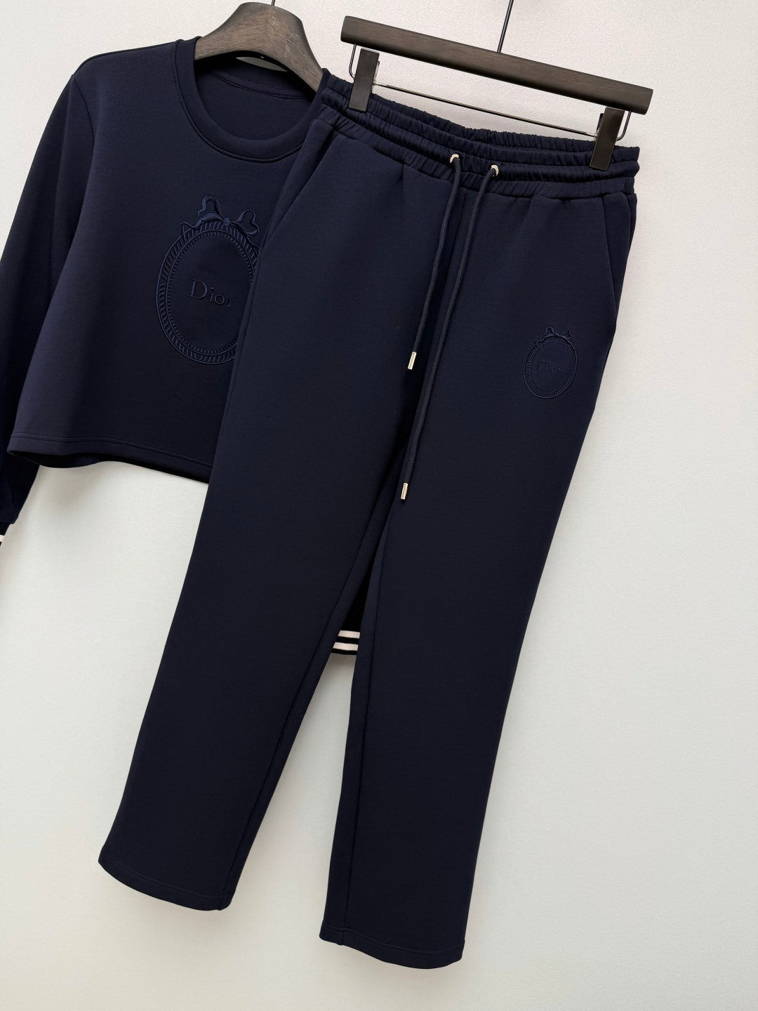 CD 26s Set Long-Sleeve Sweatshirt & Sweatpants Navy Blue Polyester 421393