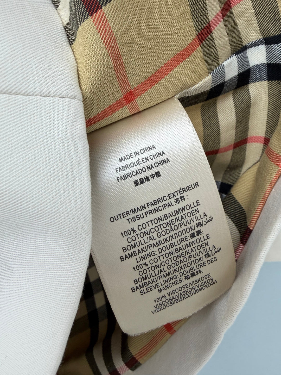 BRR 26s Trench Coat Beige Cotton 449159