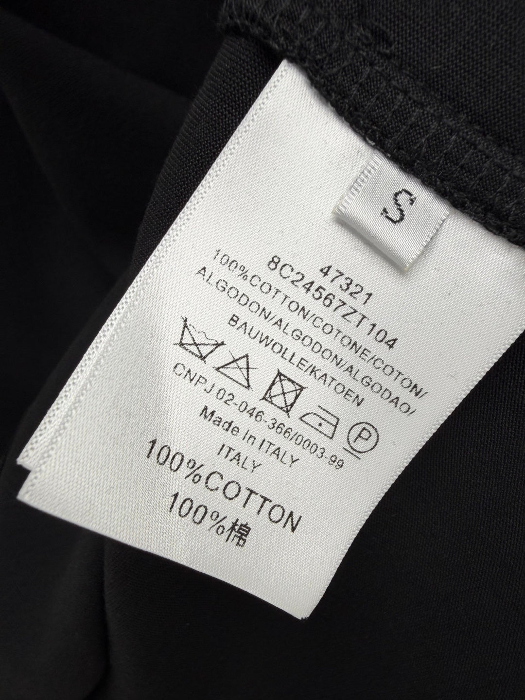 Prada 26s Half-Button Henley Collar Long-Sleeve Top Black Cotton 425188