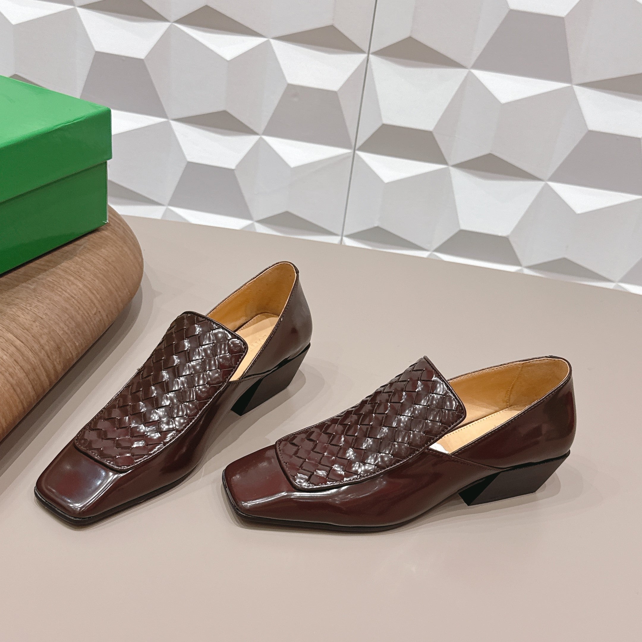 BV Ventura Loafer Loafer 4cm Brown Calfskin 613294