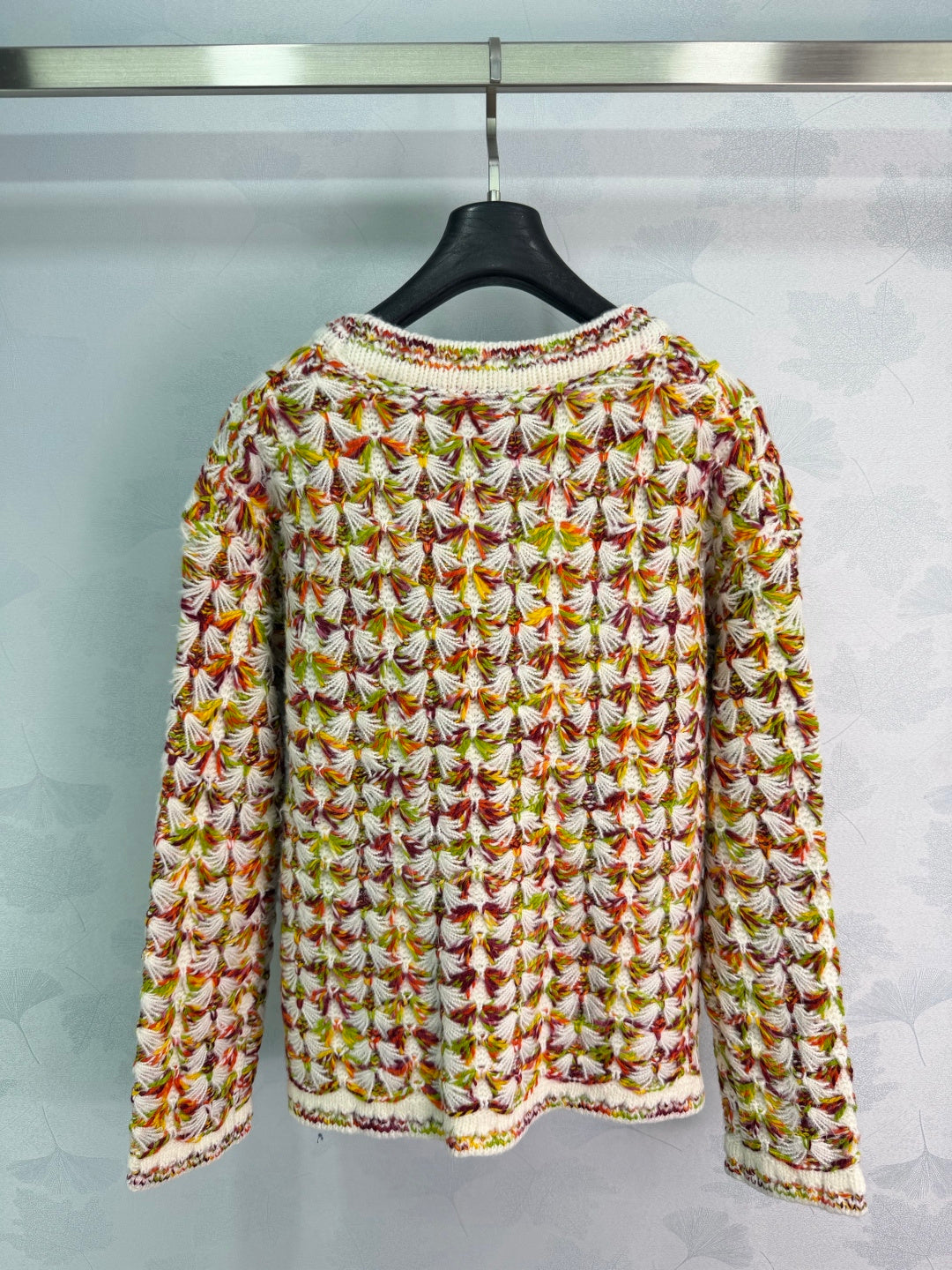 Chanel 26N Coco Neige Multicolor Cardigan Wool Cashmere 444199