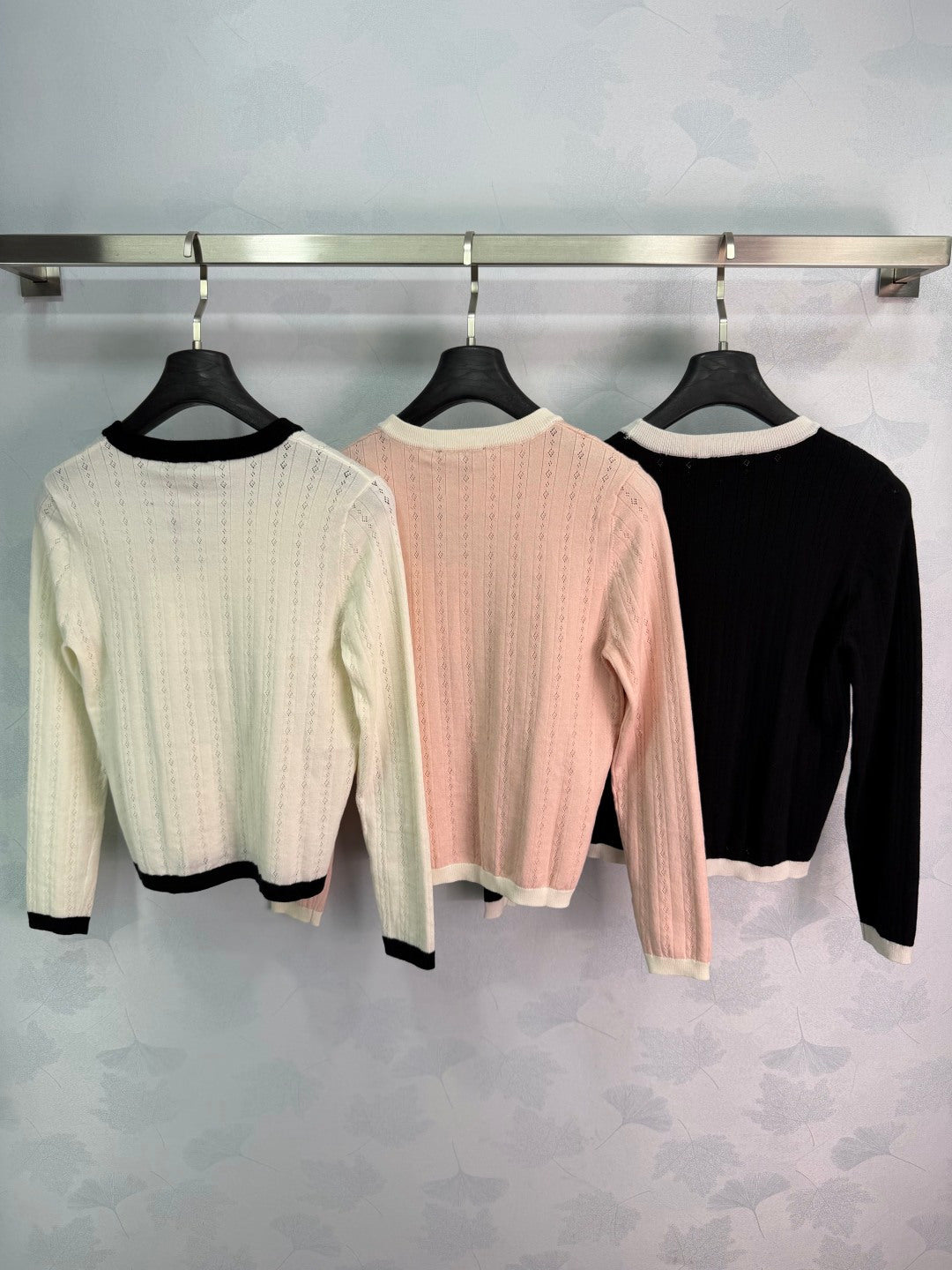Chanel 26S Camellia Openwork Knit Top 449450