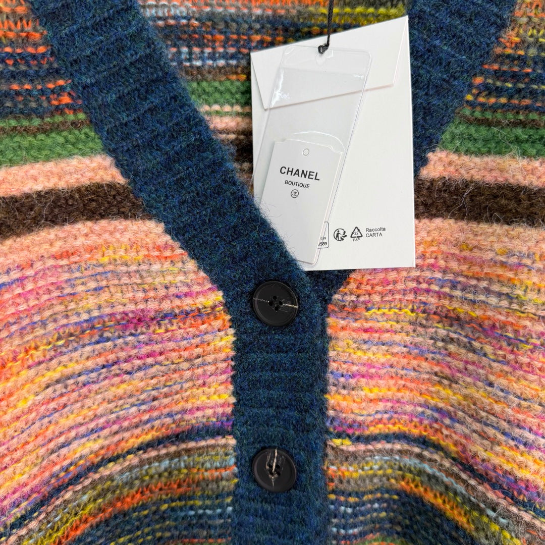Chanel 26S Space Dye Knit Cardigan Multicolor 449361