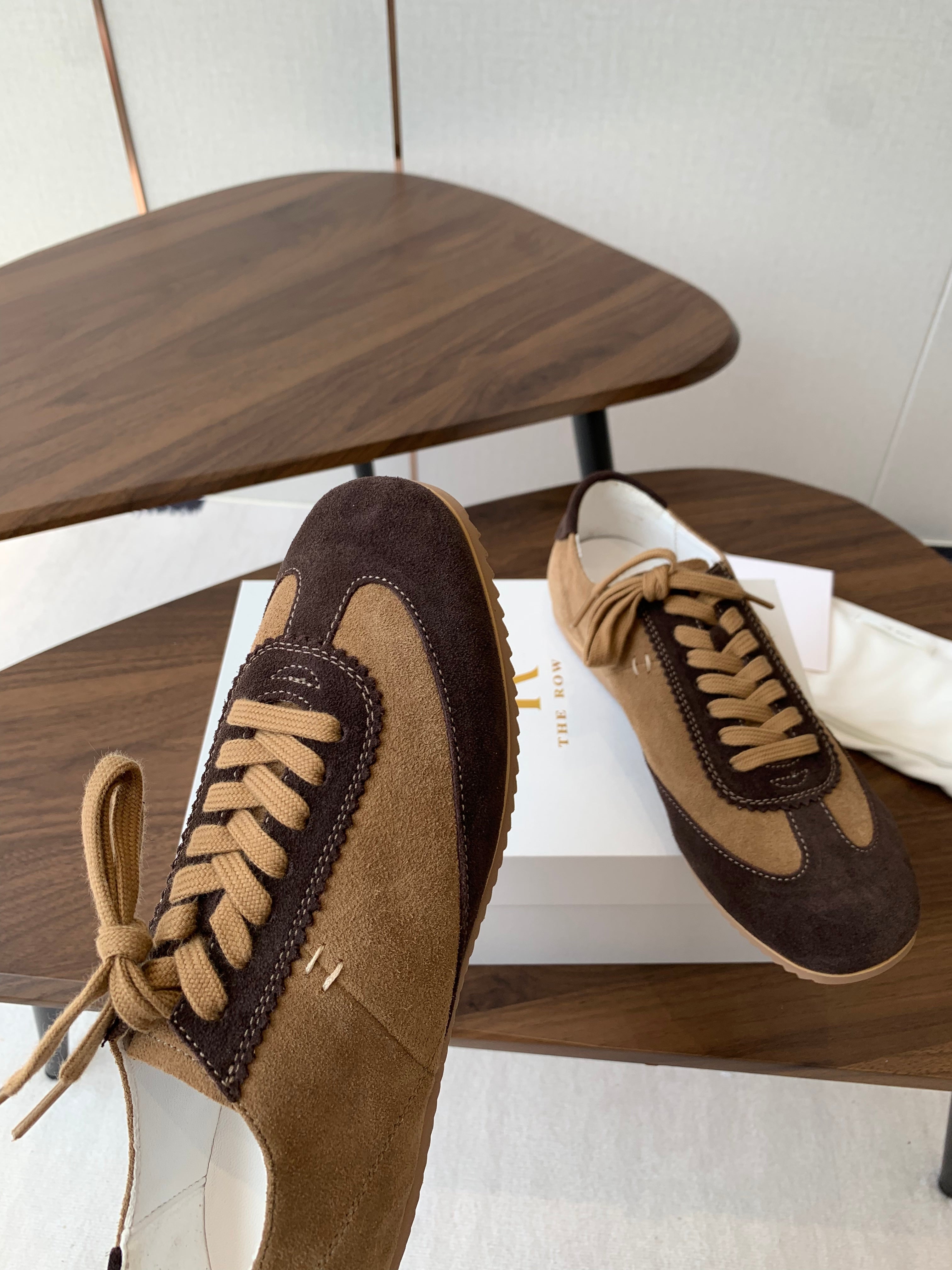 The Row Sneakers Brown And Chocolate Cow Suede 334524