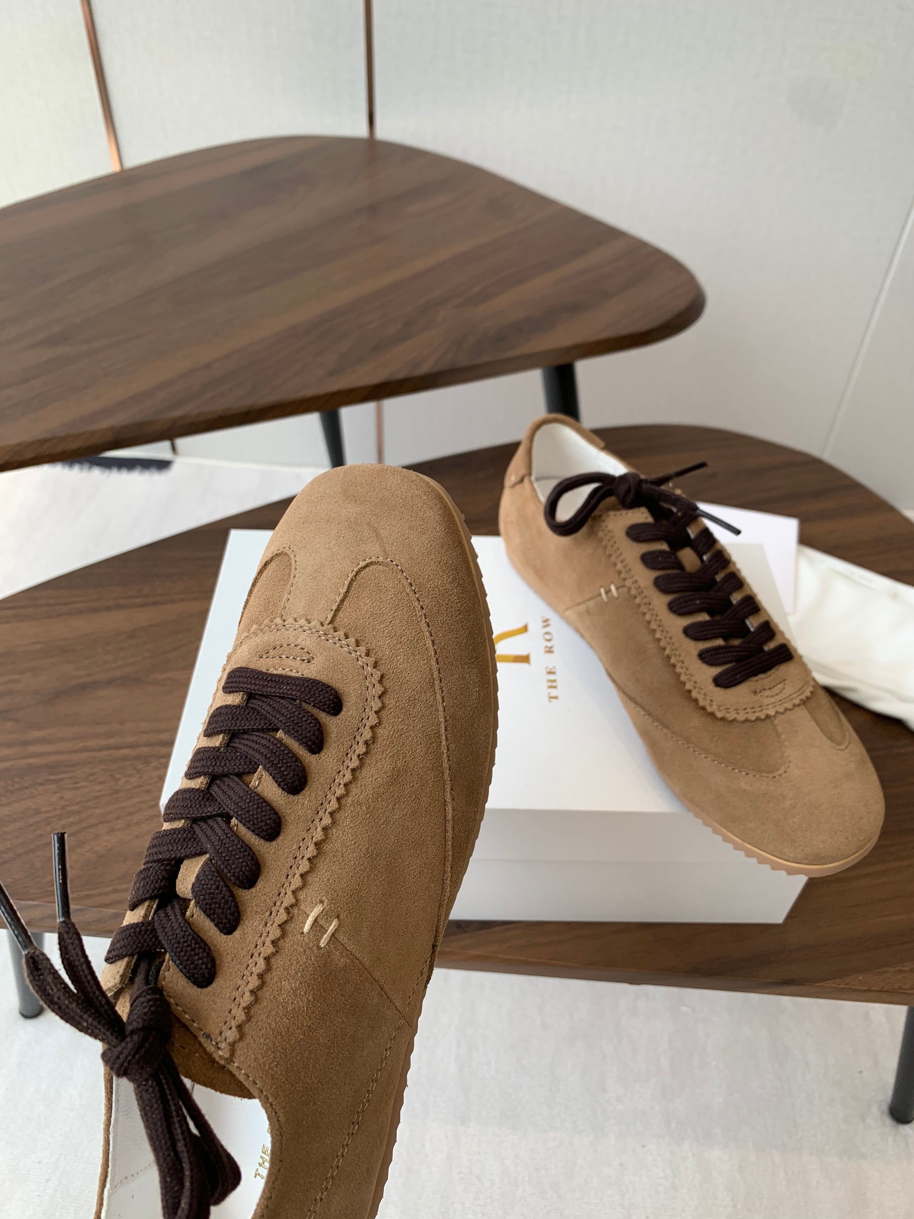 The Row Sneakers Brown  Cow Suede 334525