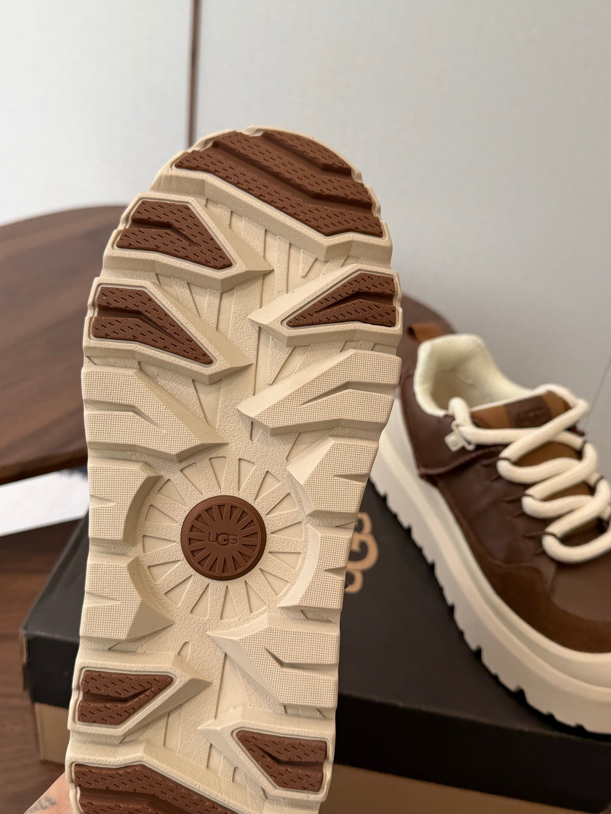 UGG Heritage Utility Sneaker Dark Chestnut Ice Blue 1170910