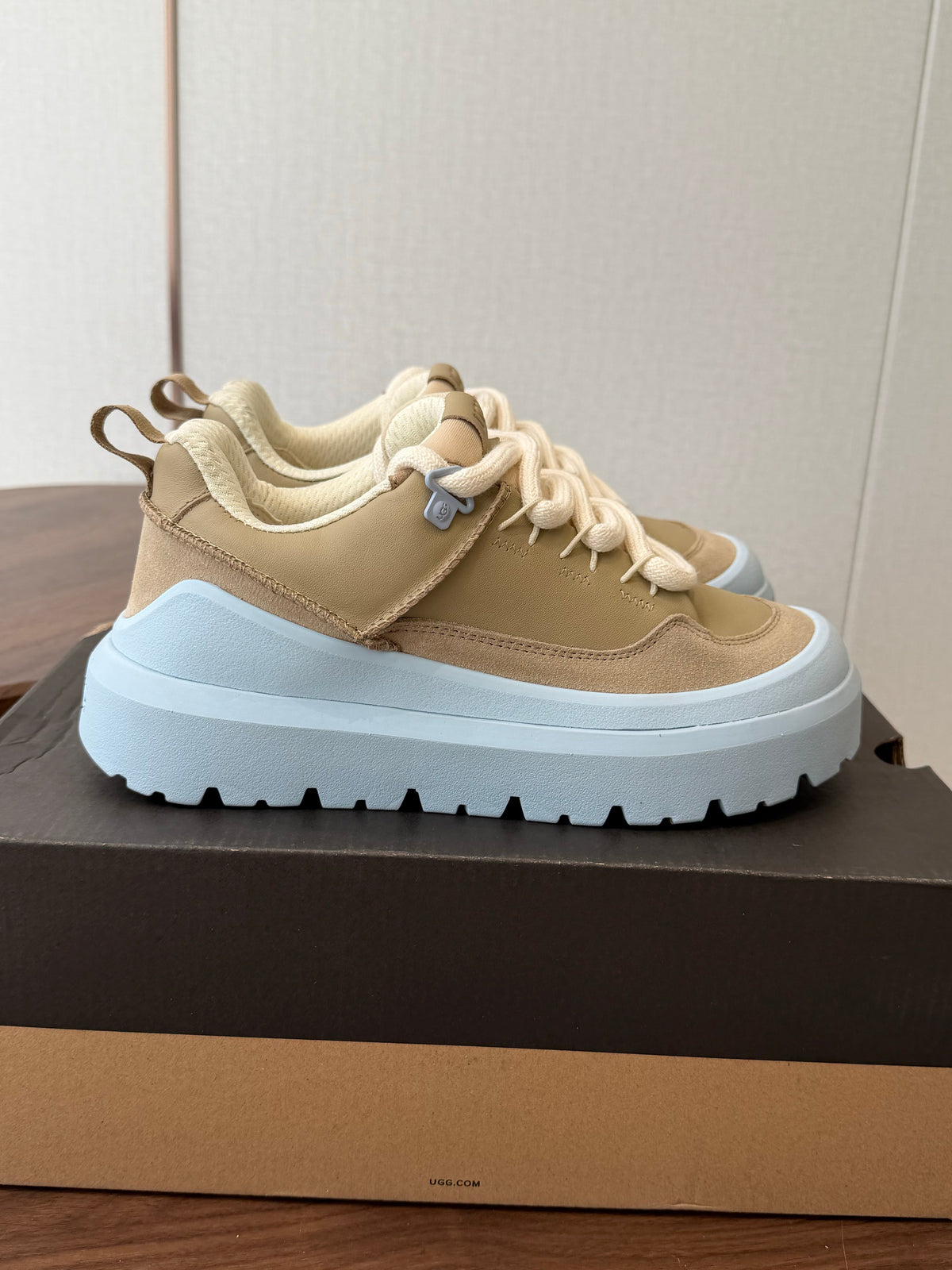 UGG Heritage Utility Sneaker Dark Chestnut Ice Blue 1170910