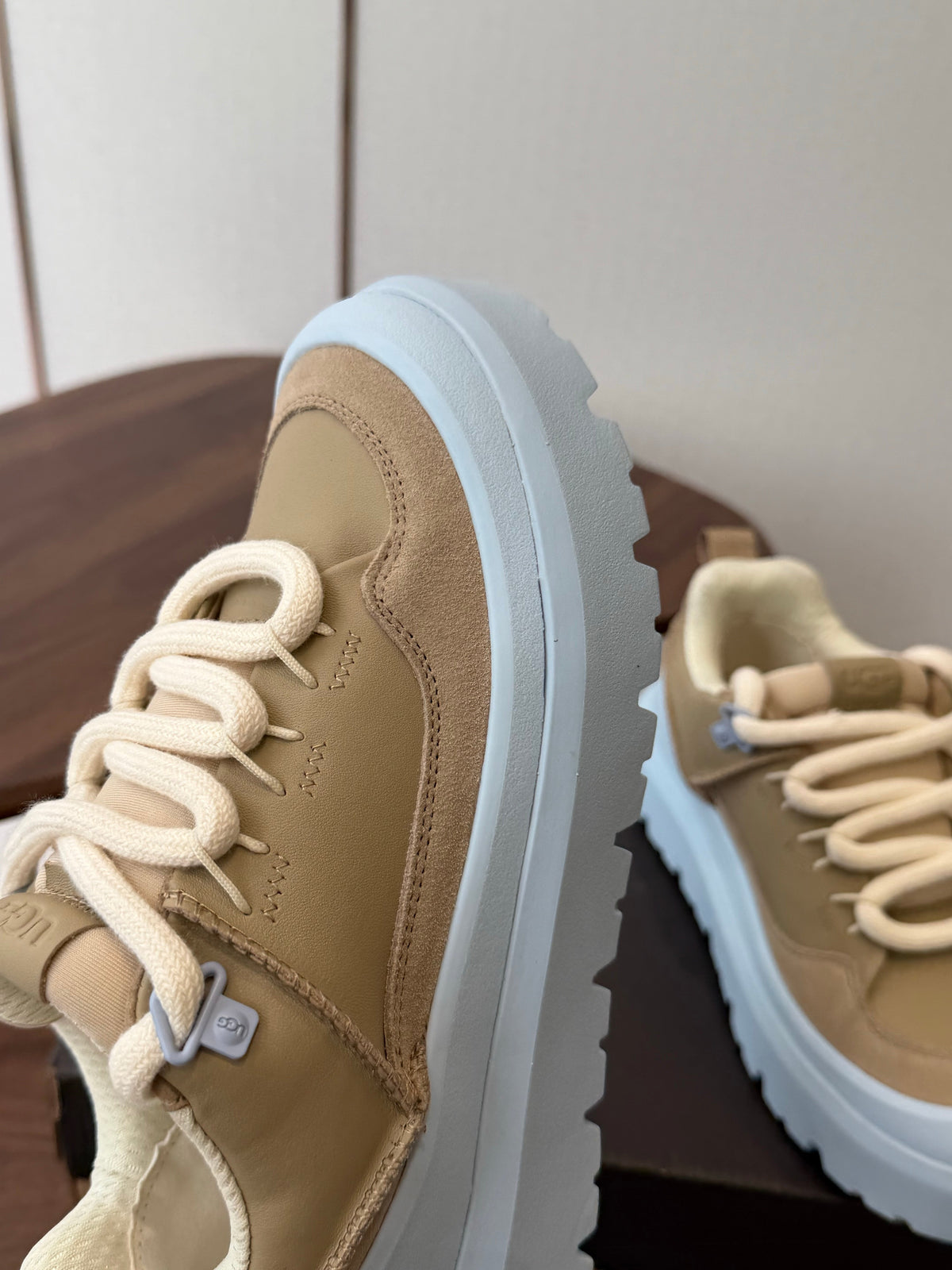 UGG Heritage Utility Sneaker Dark Chestnut Ice Blue 1170910