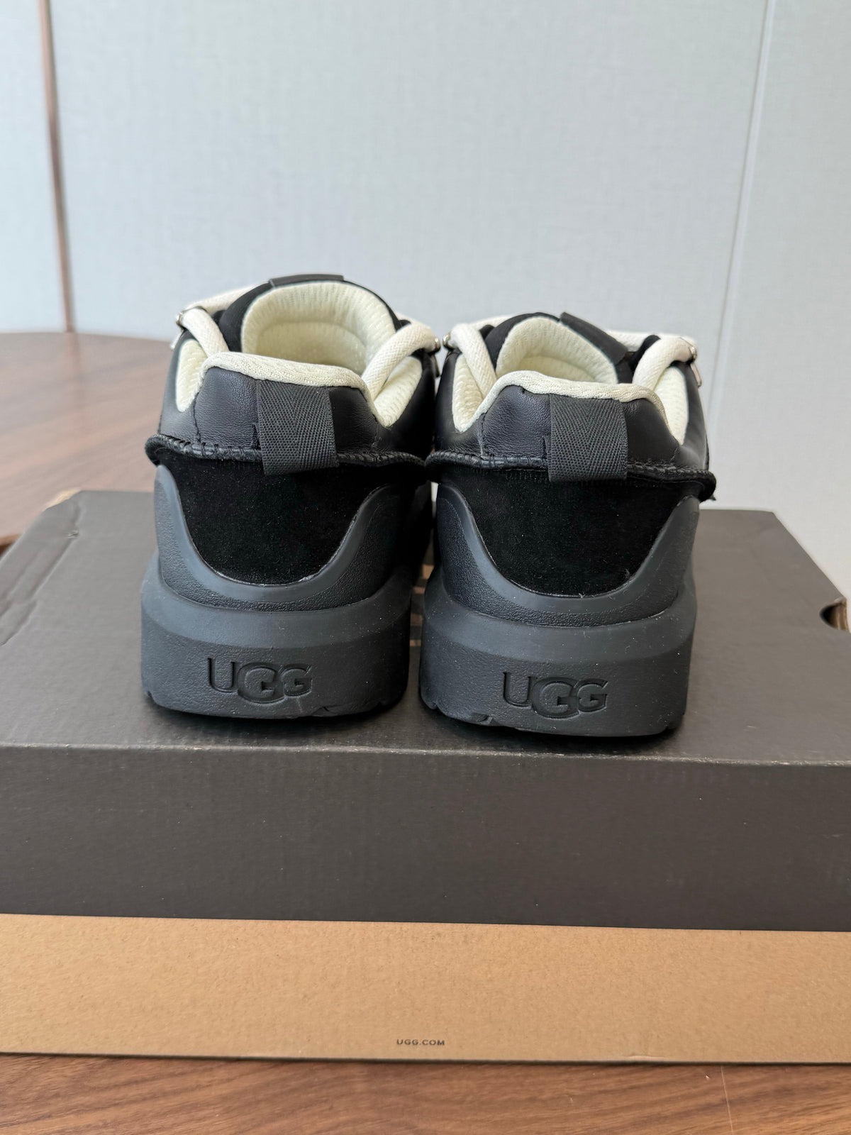 UGG Heritage Utility Sneaker Black Suede Mesh 1170910