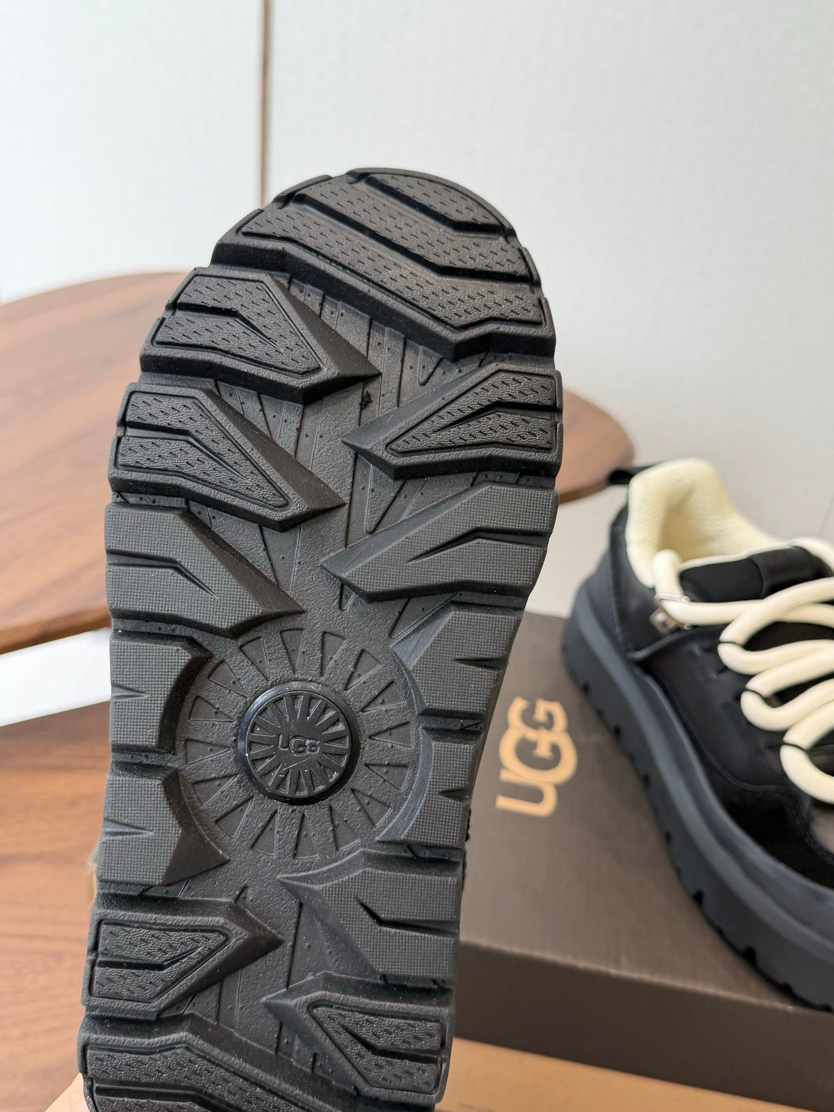 UGG Heritage Utility Sneaker Black Suede Mesh 1170910