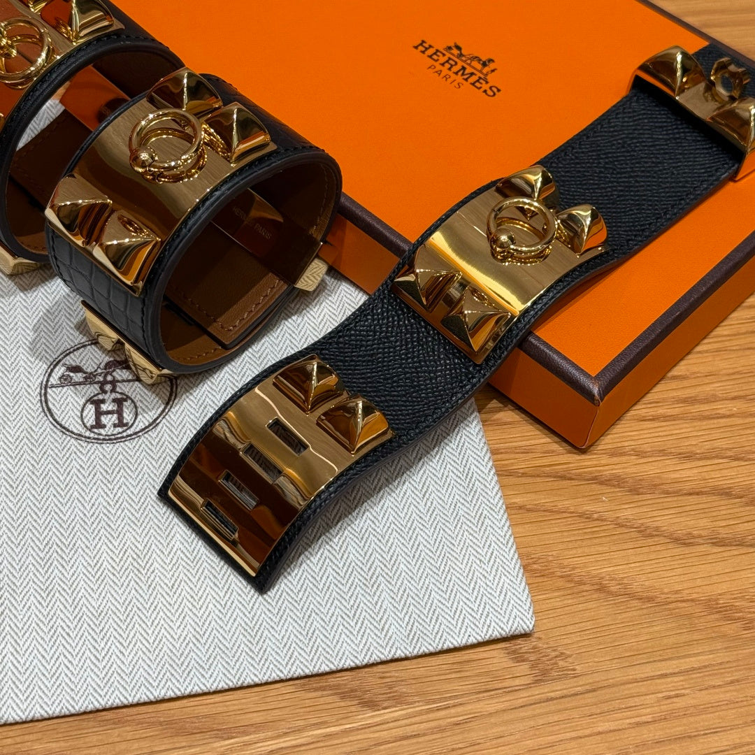 HM Collier De Chien 24 Bracelet Black Espom 216637