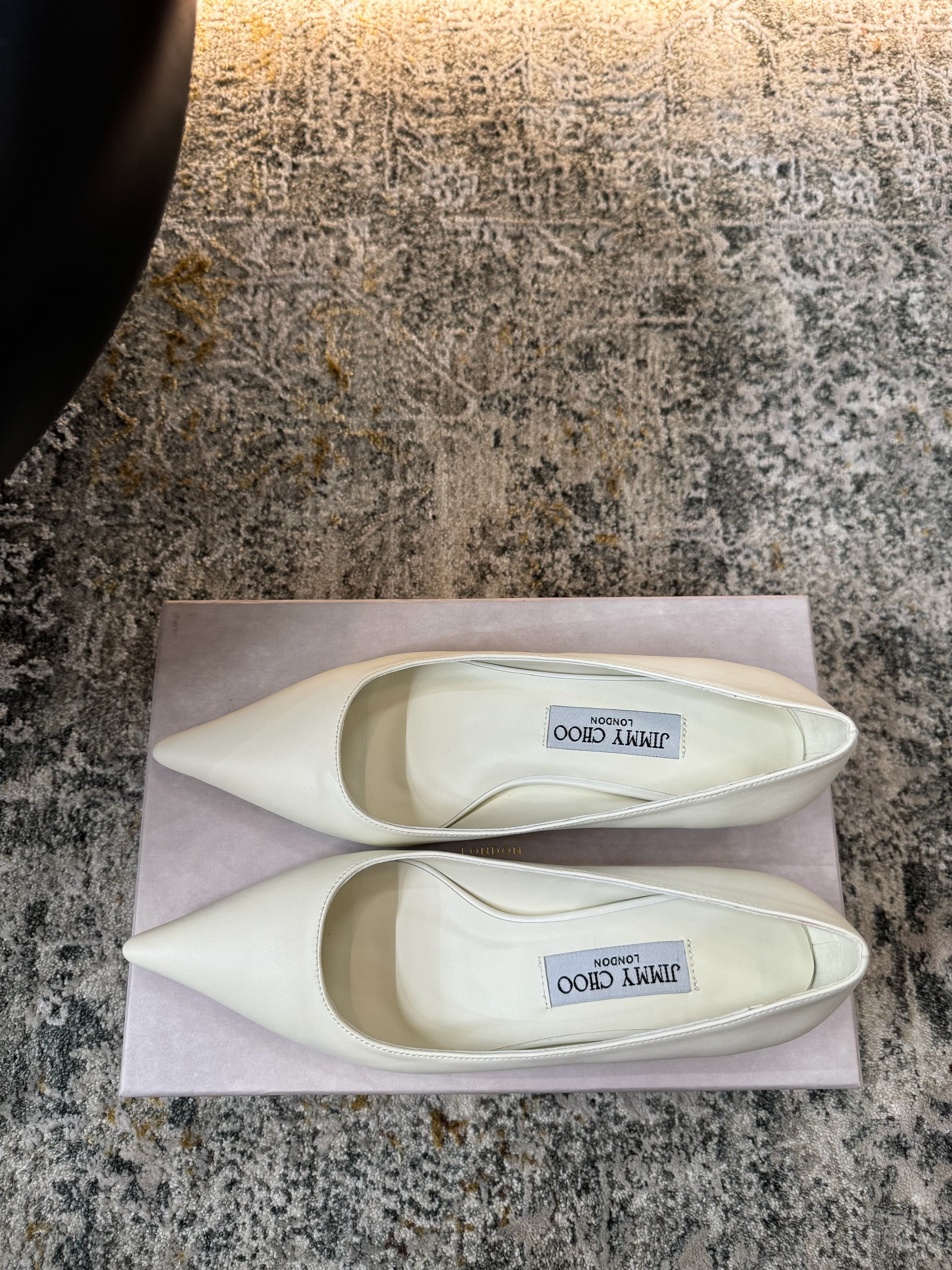 Jimmy Amelia Pumps 35mm White Sheepskin 430938