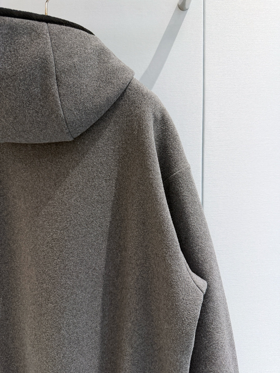 Miu 26s Stand-Collar Coat Grey Cotton 418737
