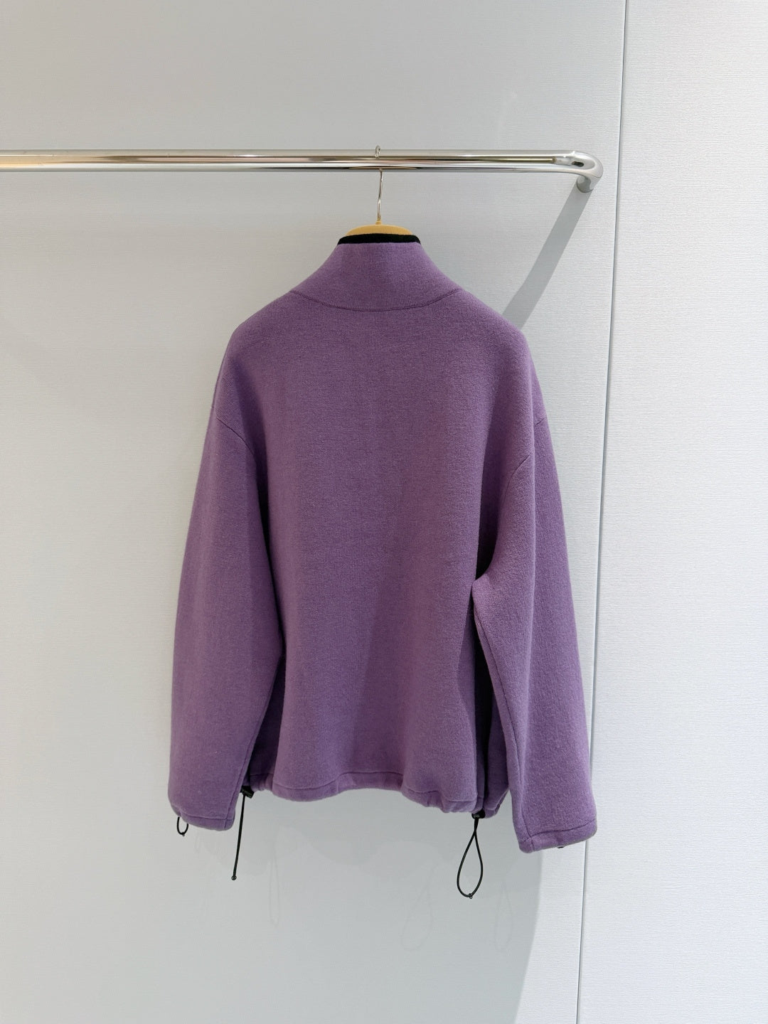 Miu 26s Stand-Collar Coat Purple Cotton 418743