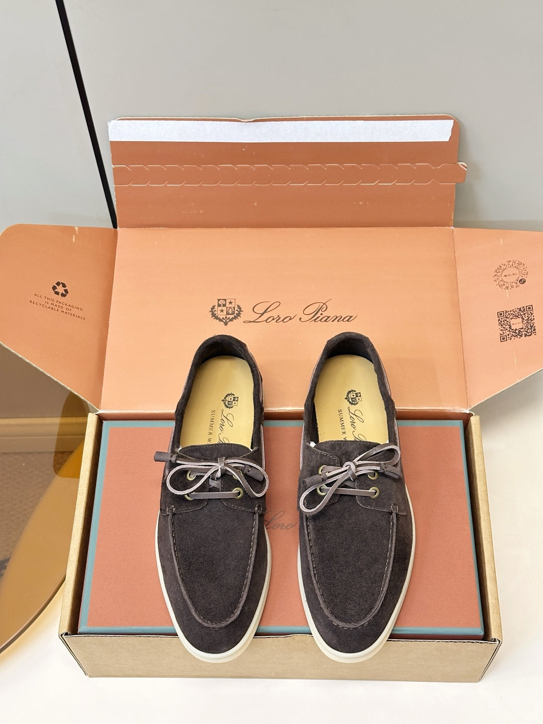 Loro Piana Shoes Sea-Sail Walk Loafer Dark Grey Suede 178085