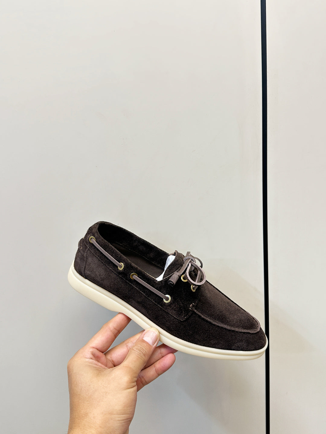 Loro Piana Shoes Sea-Sail Walk Loafer Dark Grey Suede 178085