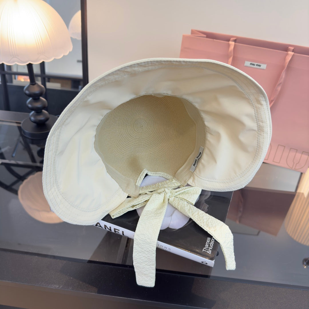 Miu 26s Straw Hat Cotton 391260