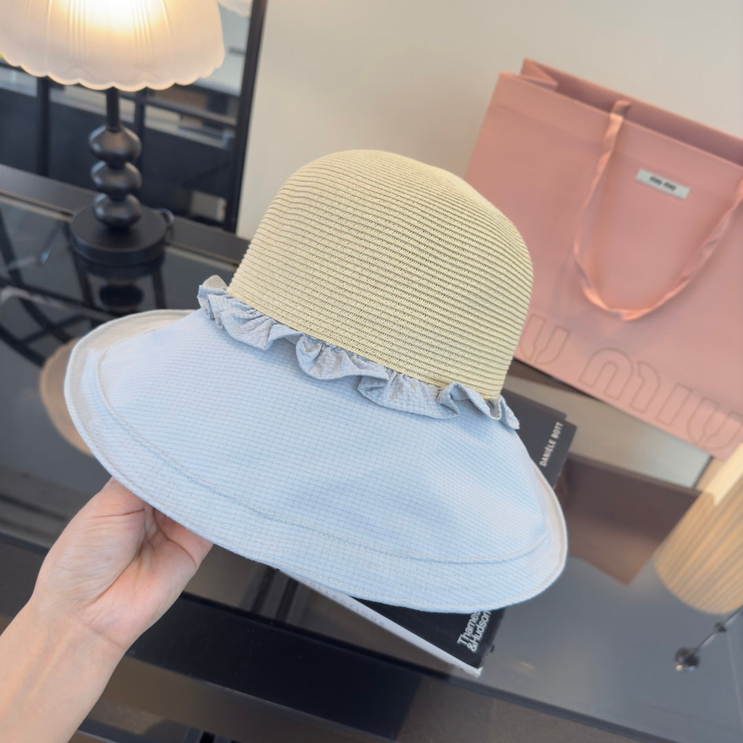 Miu 26s Straw Hat Cotton 391261