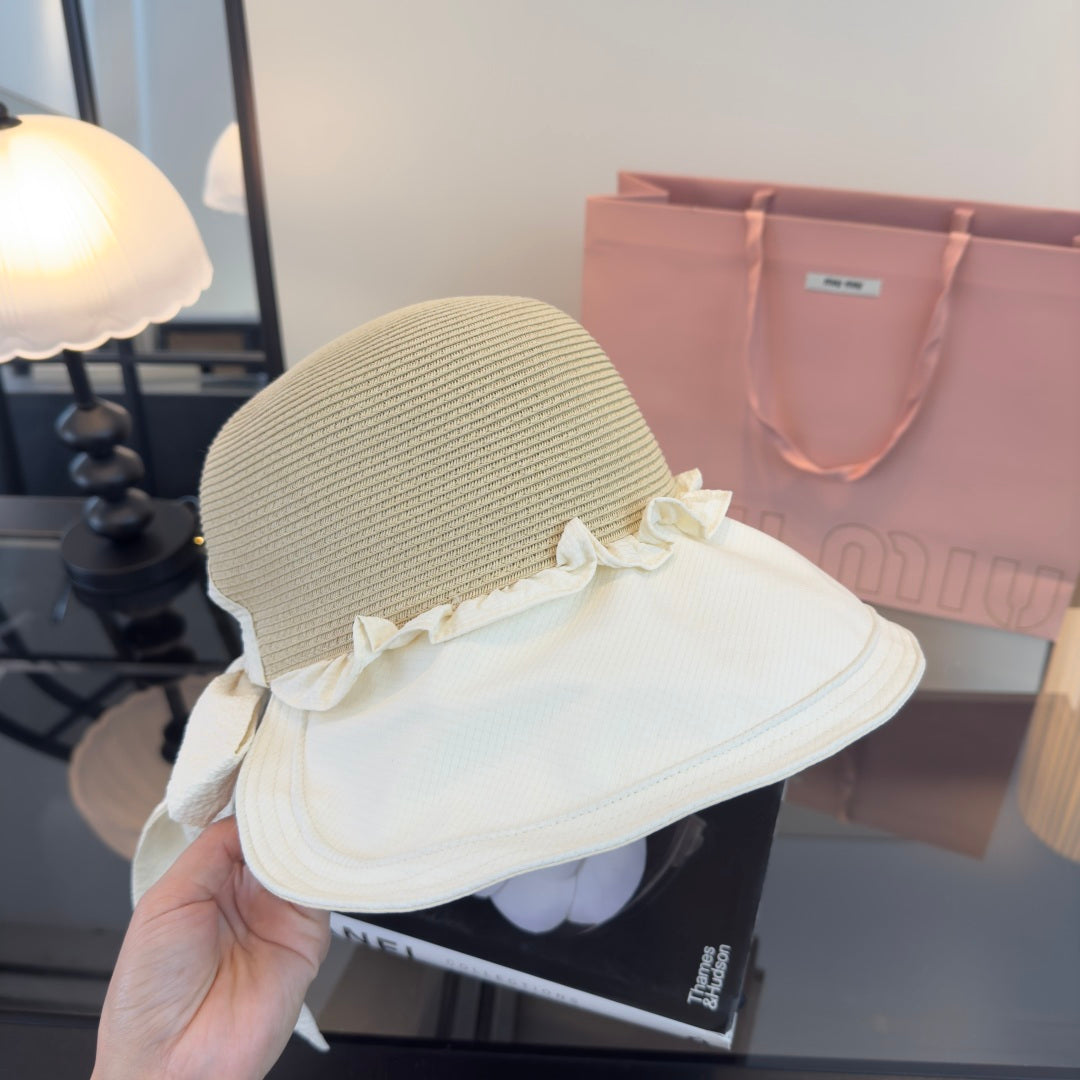 Miu 26s Straw Hat Cotton 391262