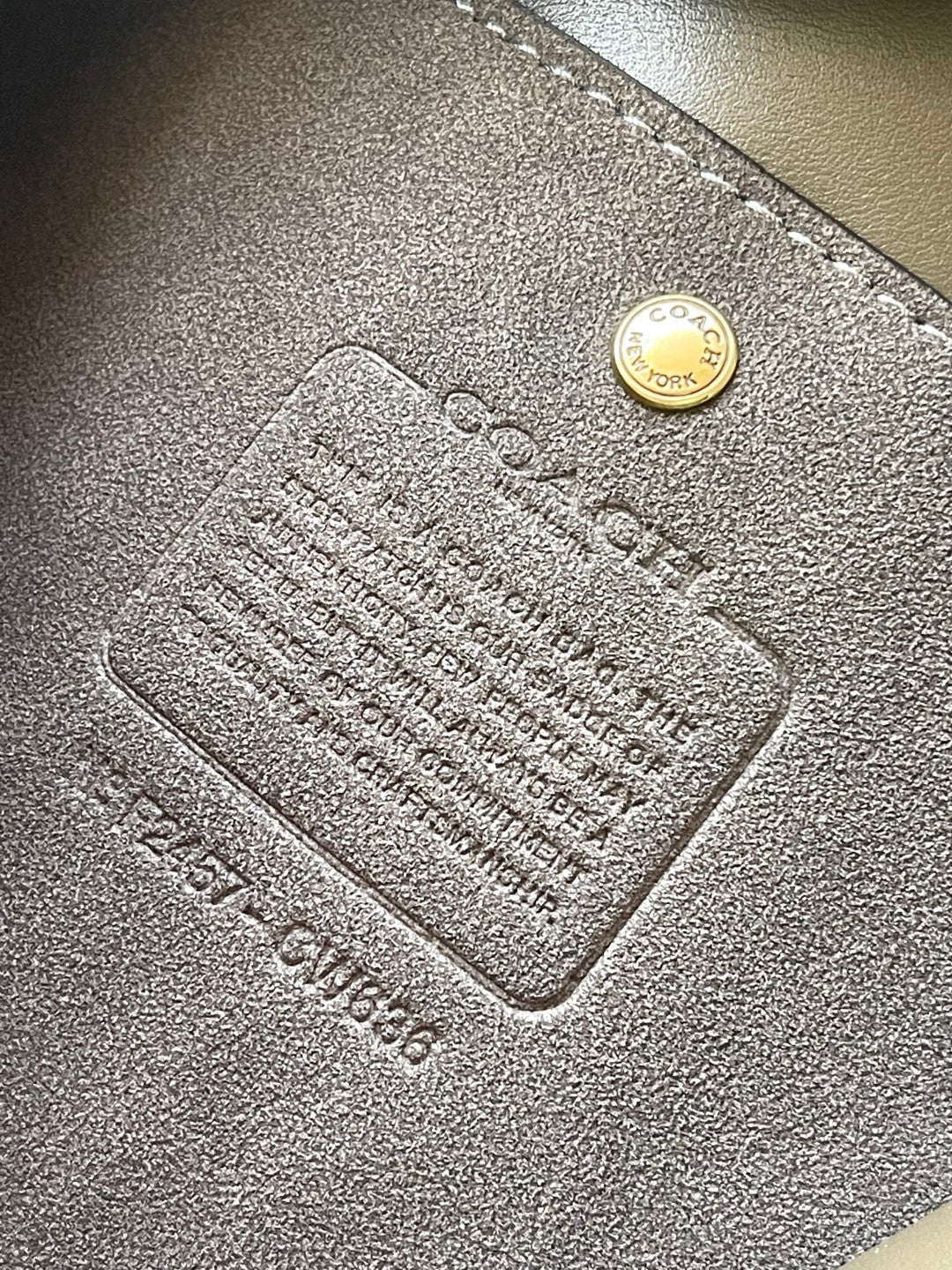 Coach Brooklyn Shoulder Bag 39cm Taupe Suede
