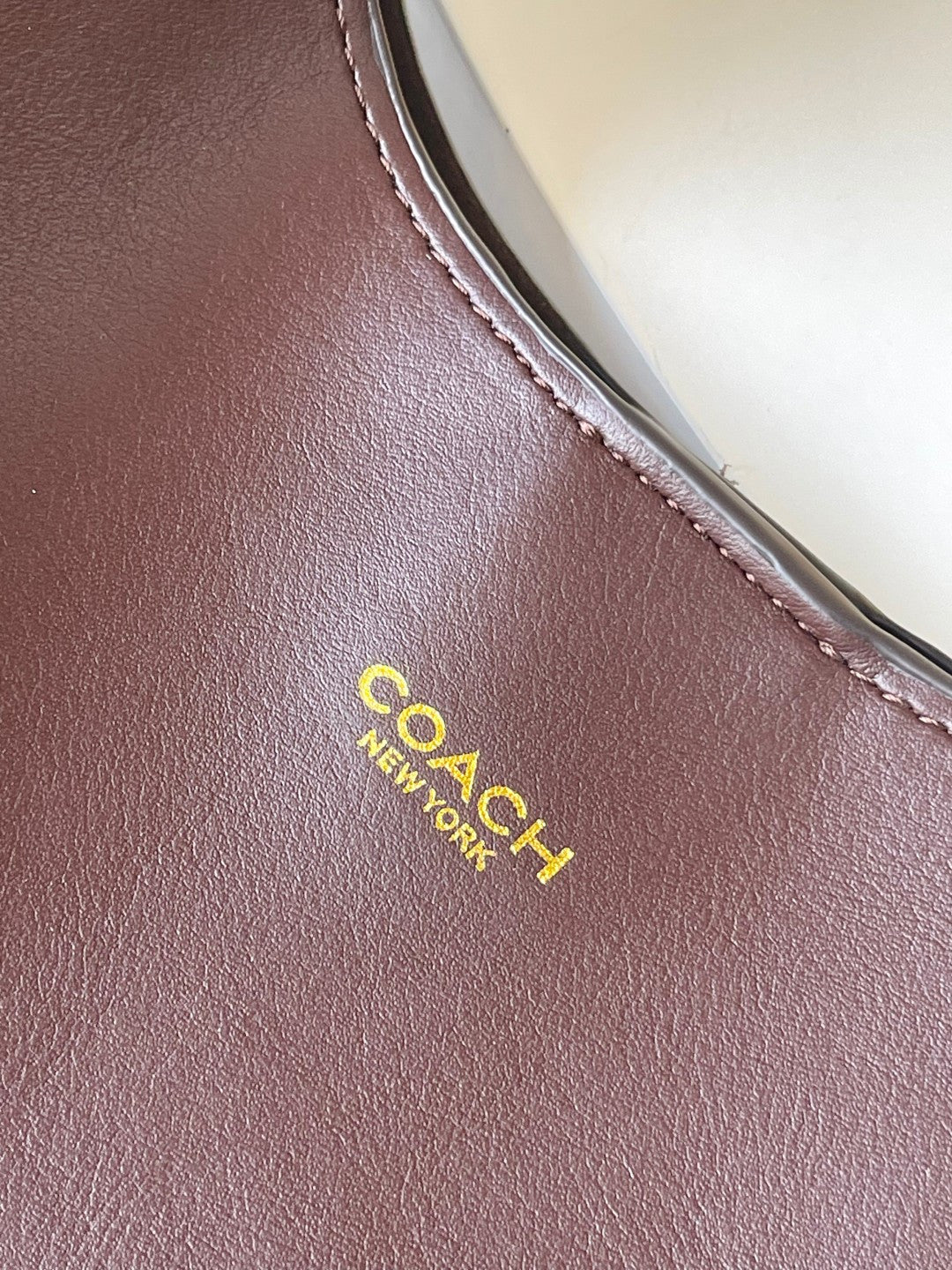Coach Brooklyn Shoulder Bag 39cm Chocolate Calfskin