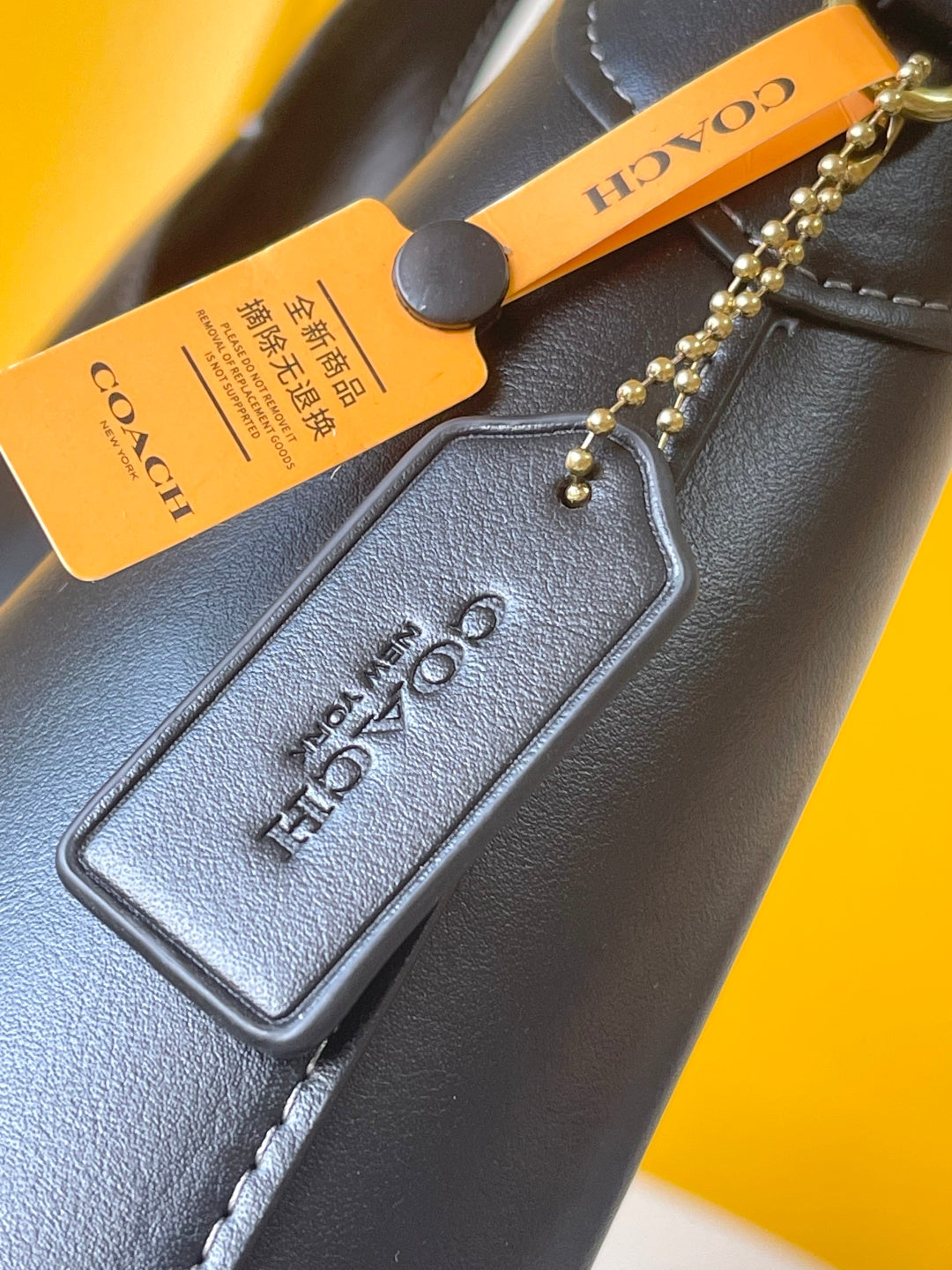 Coach Brooklyn Shoulder Bag 34cm Black Calfskin