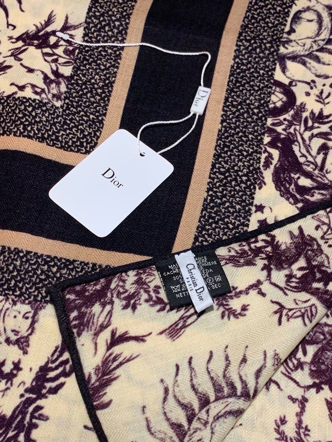 Dior 26s Scarf 140cm Silk & Cashmere 304709