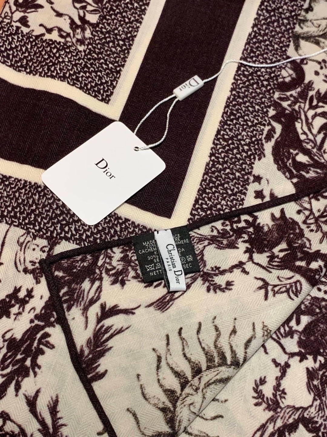 Dior 26s Scarf 140cm Silk & Cashmere 304711