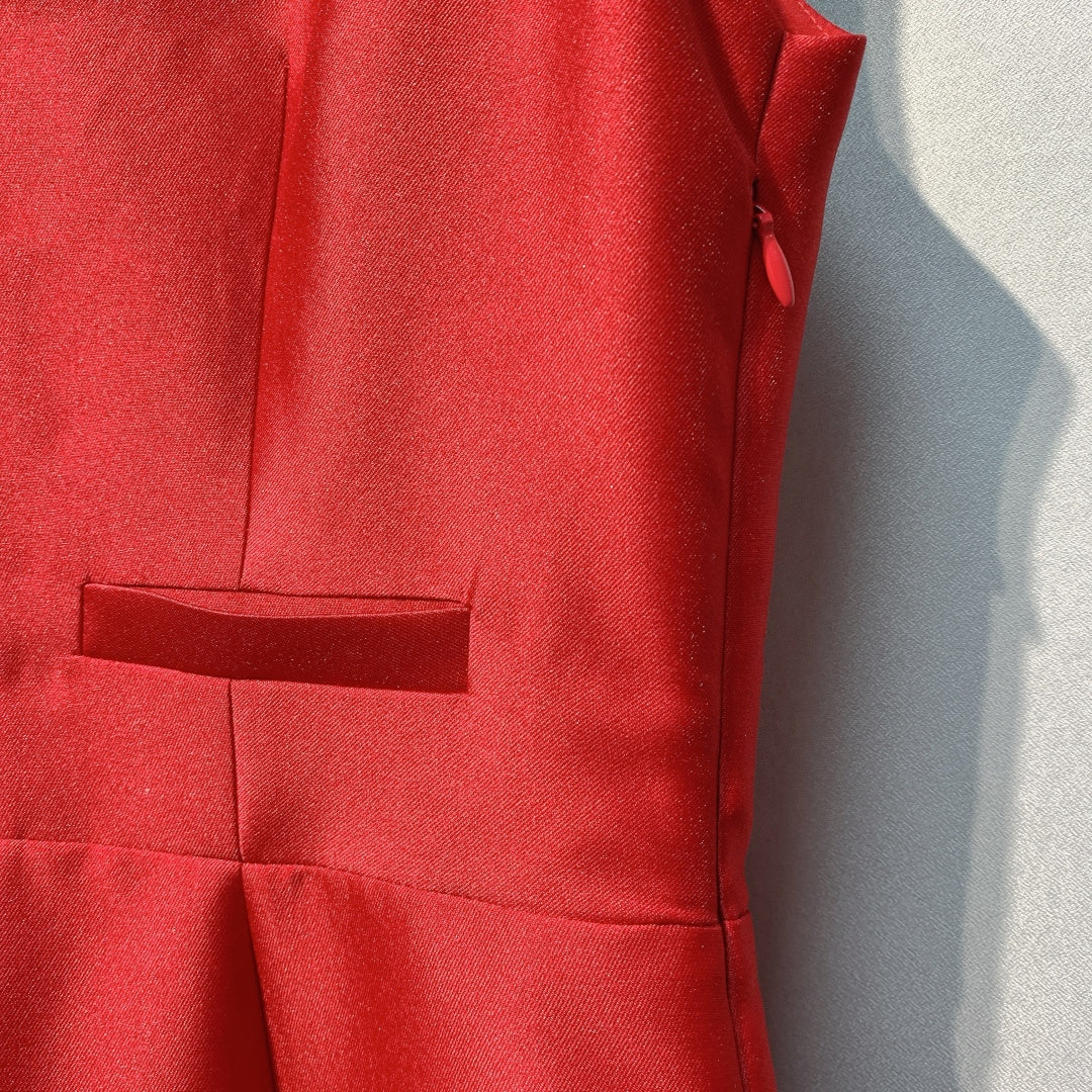 Dior 26s V-Neck Blazer Dress 1133